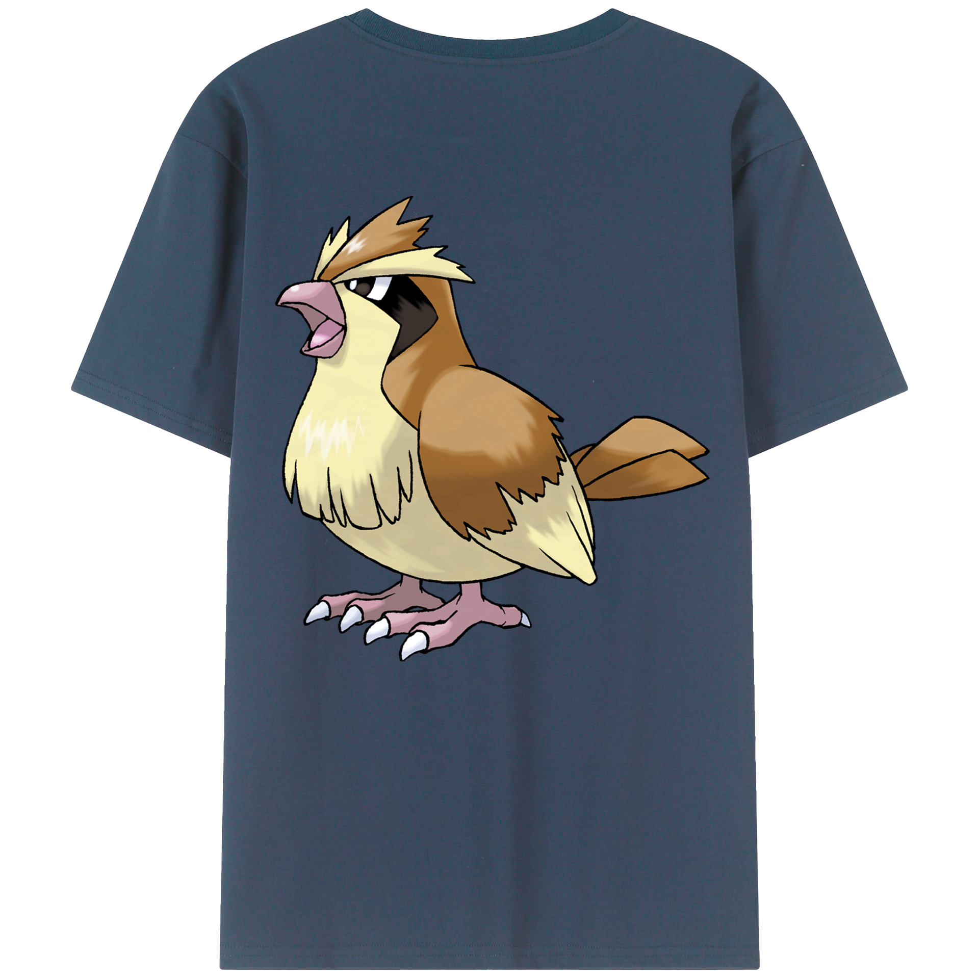 （画像用） ポケットモンスター Pokémon 綿100％ メンズ半袖Tシャツ（バックプリント） 通気性