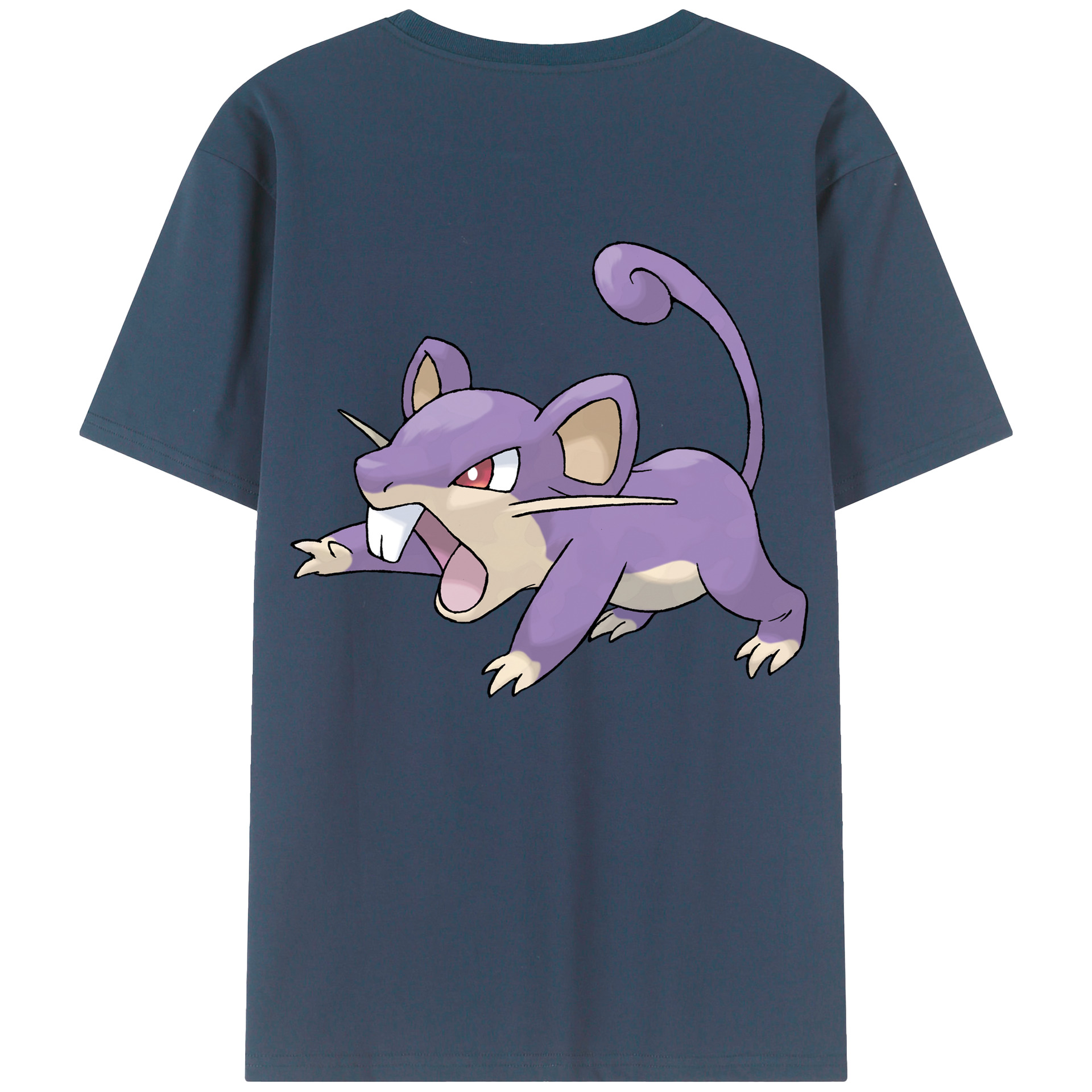 （画像用） ポケットモンスター Pokémon 綿100％ メンズ半袖Tシャツ（バックプリント） 通気性