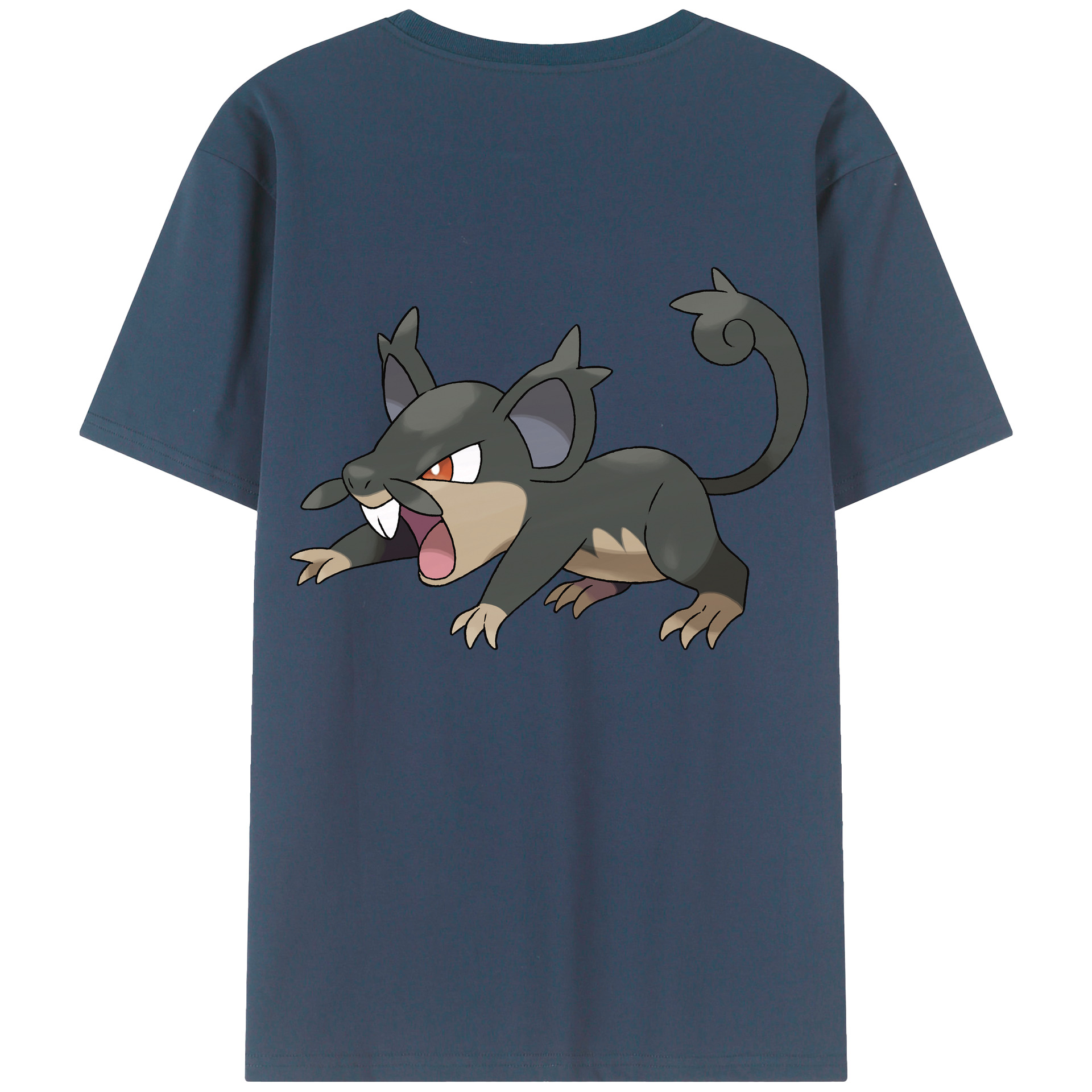 （画像用） ポケットモンスター Pokémon 綿100％ メンズ半袖Tシャツ（バックプリント） 通気性