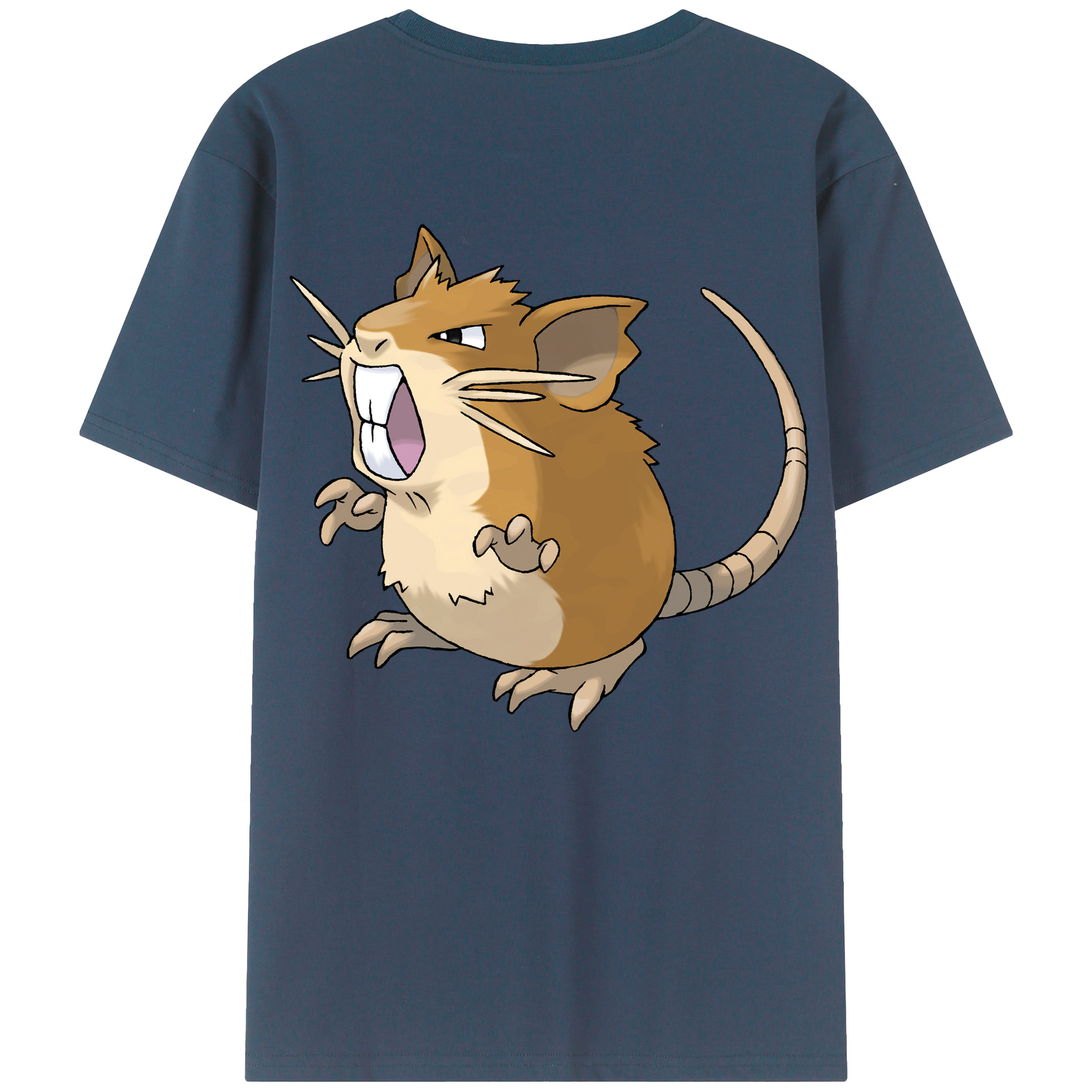 （画像用） ポケットモンスター Pokémon 綿100％ メンズ半袖Tシャツ（バックプリント） 通気性