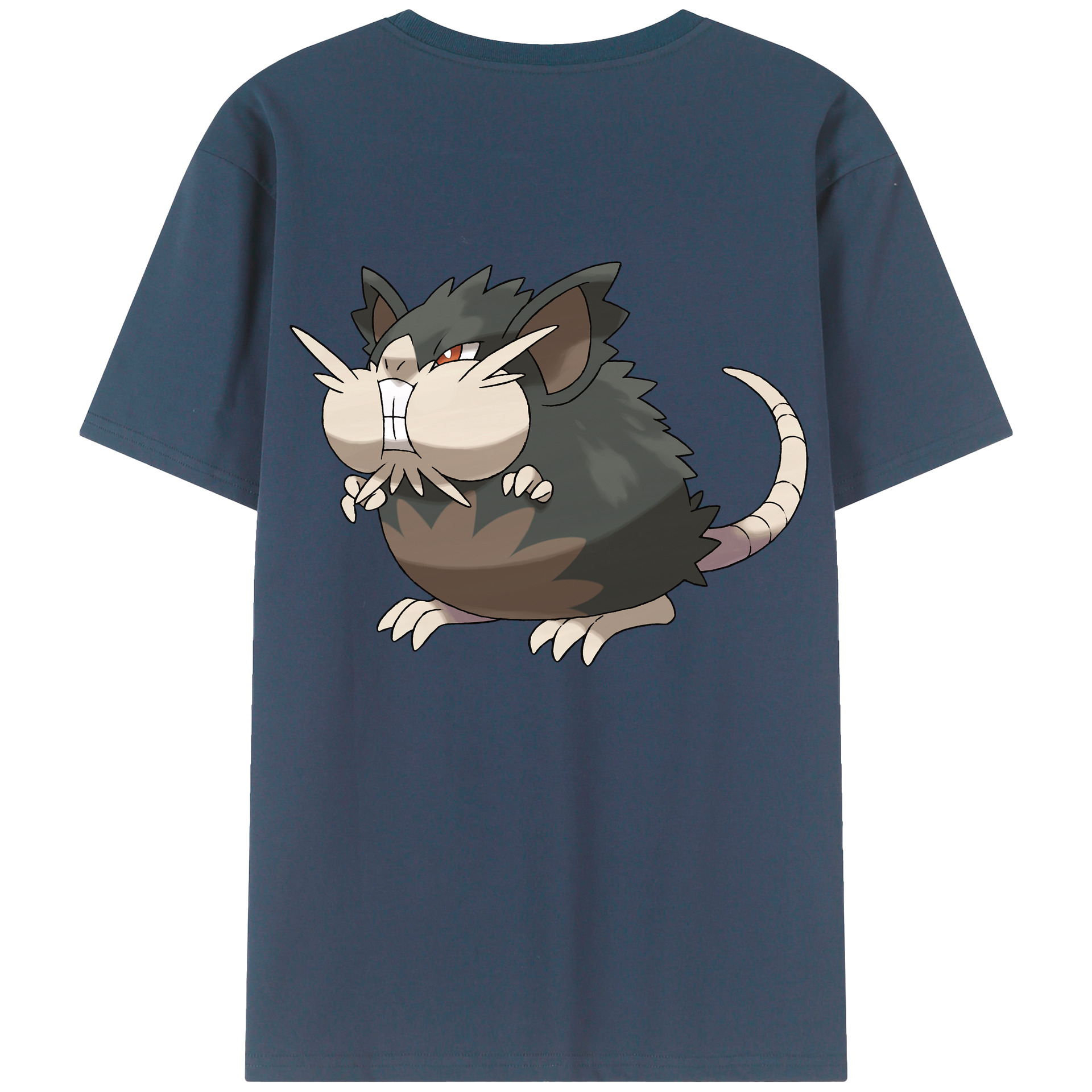 （画像用） ポケットモンスター Pokémon 綿100％ メンズ半袖Tシャツ（バックプリント） 通気性