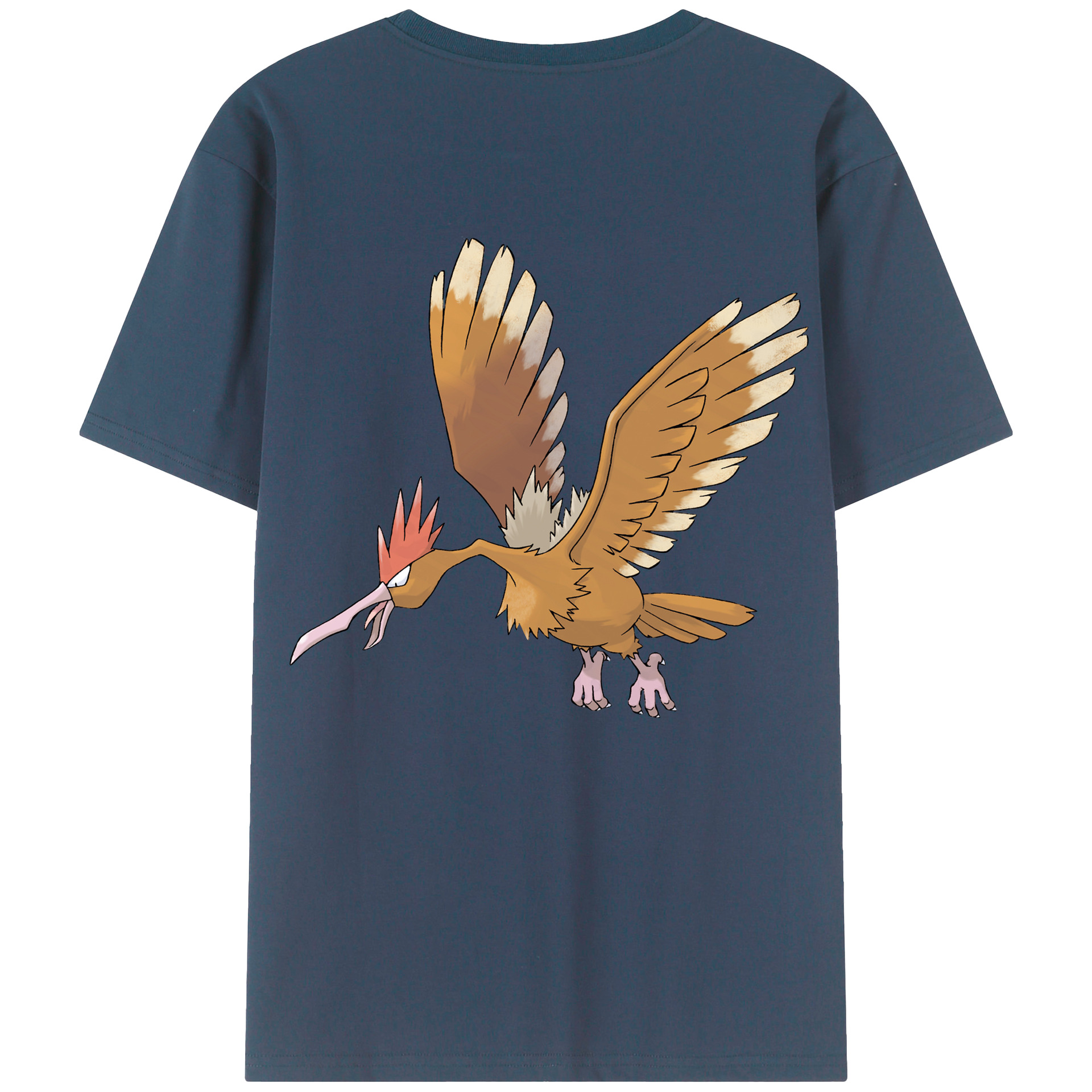 （画像用） ポケットモンスター Pokémon 綿100％ メンズ半袖Tシャツ（バックプリント） 通気性