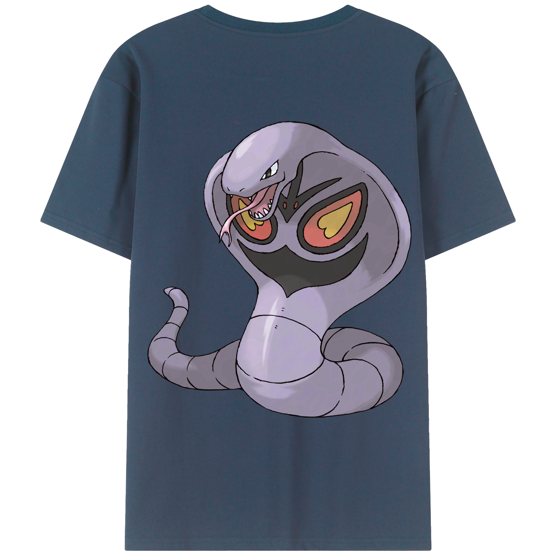 （画像用） ポケットモンスター Pokémon 綿100％ メンズ半袖Tシャツ（バックプリント） 通気性