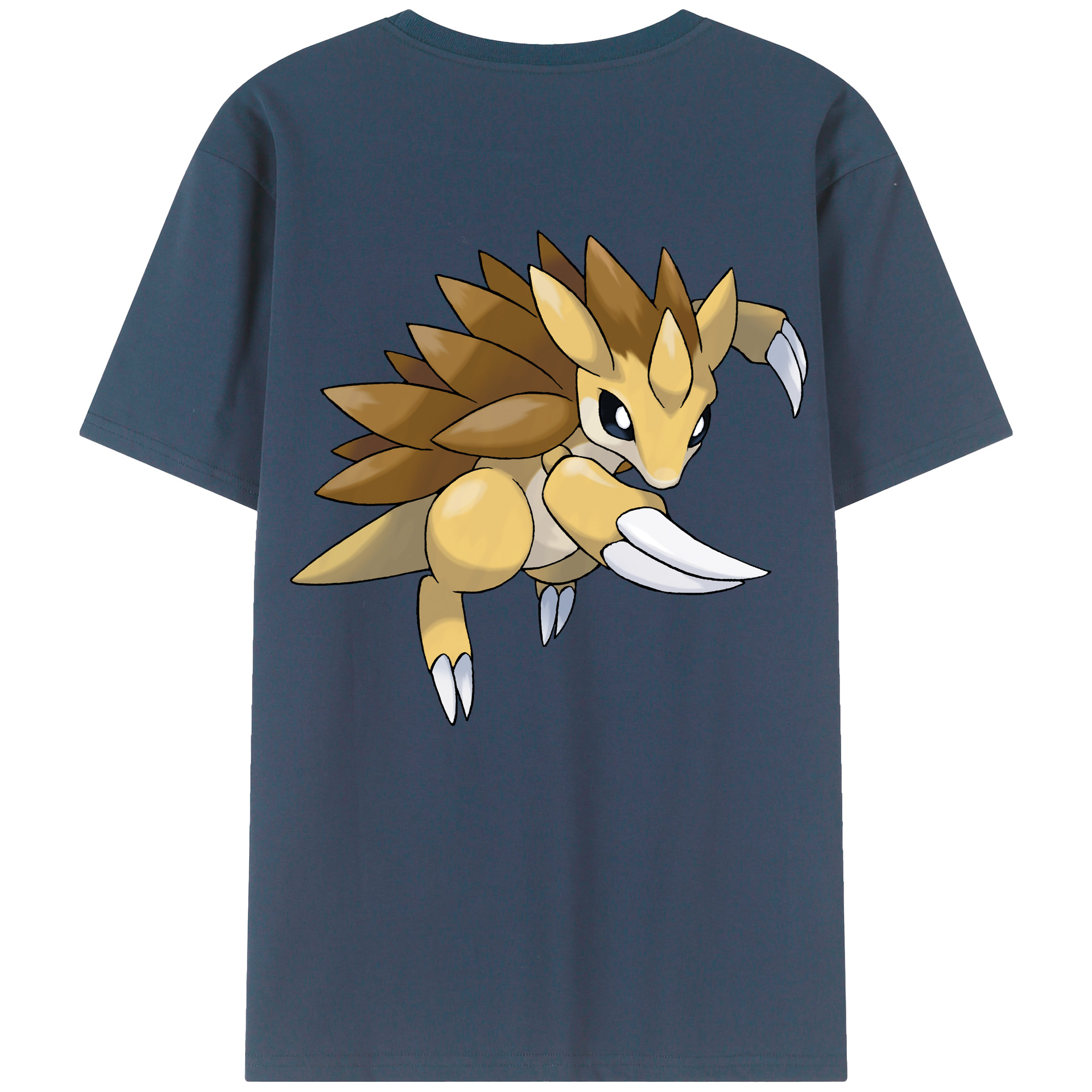 （画像用） ポケットモンスター Pokémon 綿100％ メンズ半袖Tシャツ（バックプリント） 通気性