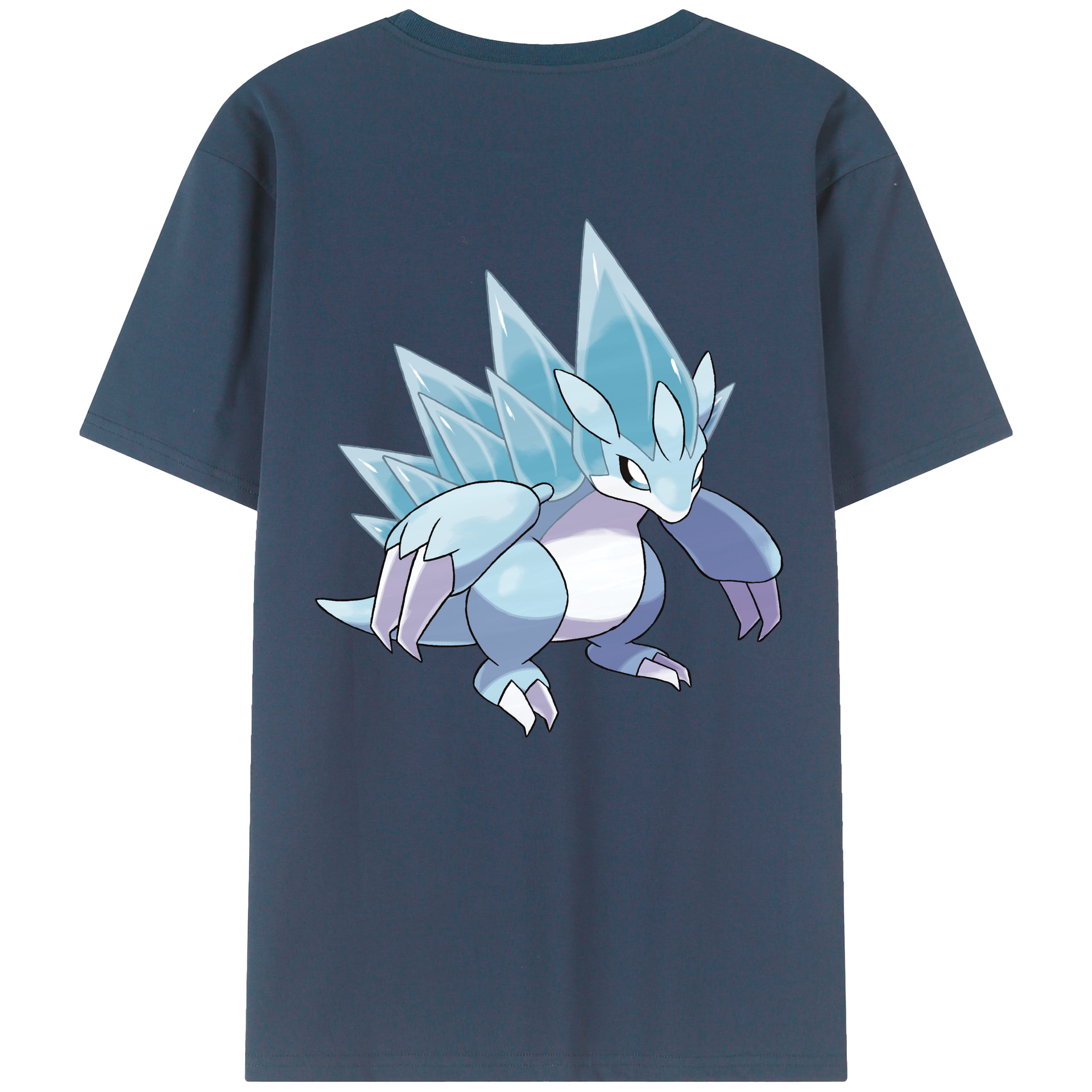 （画像用） ポケットモンスター Pokémon 綿100％ メンズ半袖Tシャツ（バックプリント） 通気性