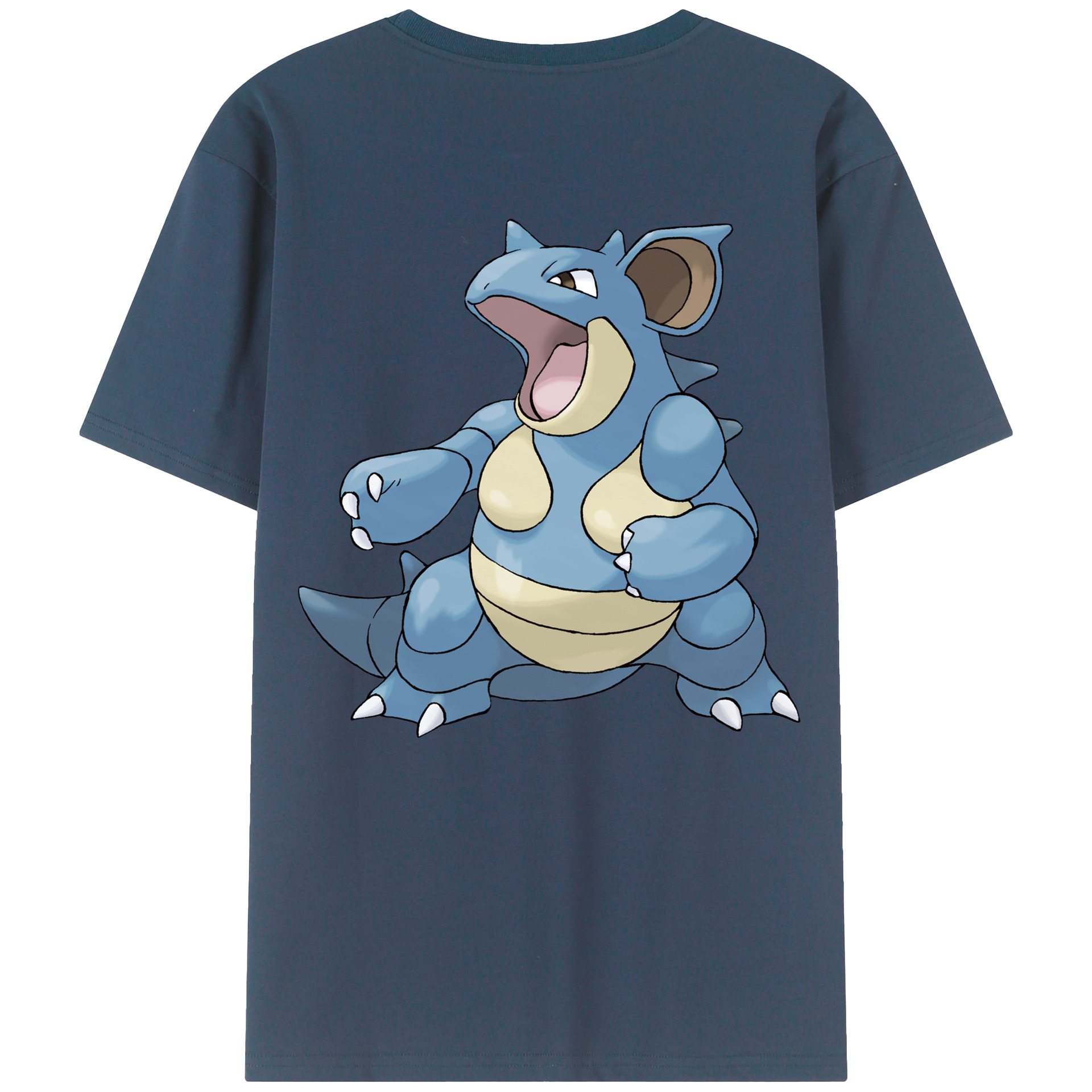 （画像用） ポケットモンスター Pokémon 綿100％ メンズ半袖Tシャツ（バックプリント） 通気性