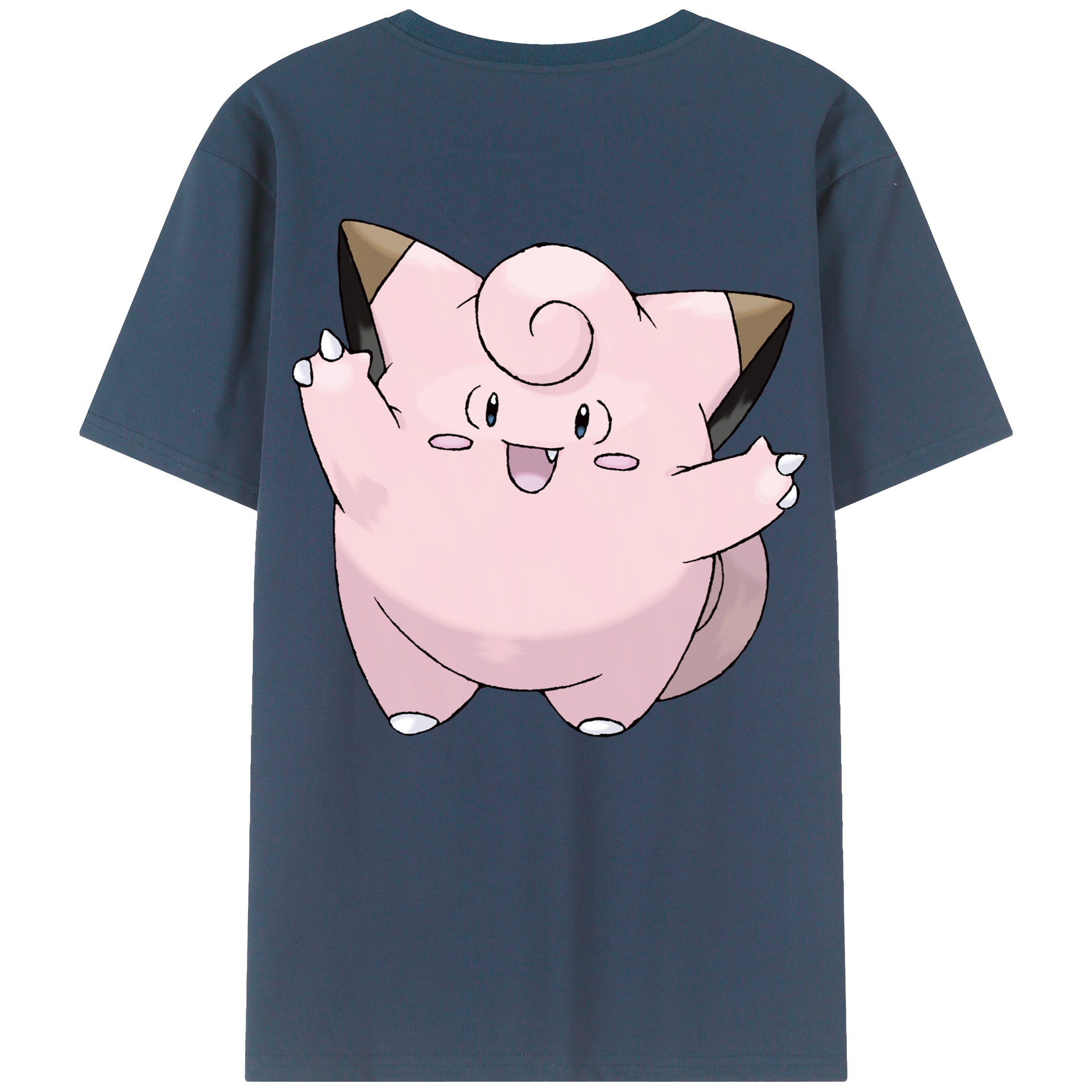 （画像用） ポケットモンスター Pokémon 綿100％ メンズ半袖Tシャツ（バックプリント） 通気性