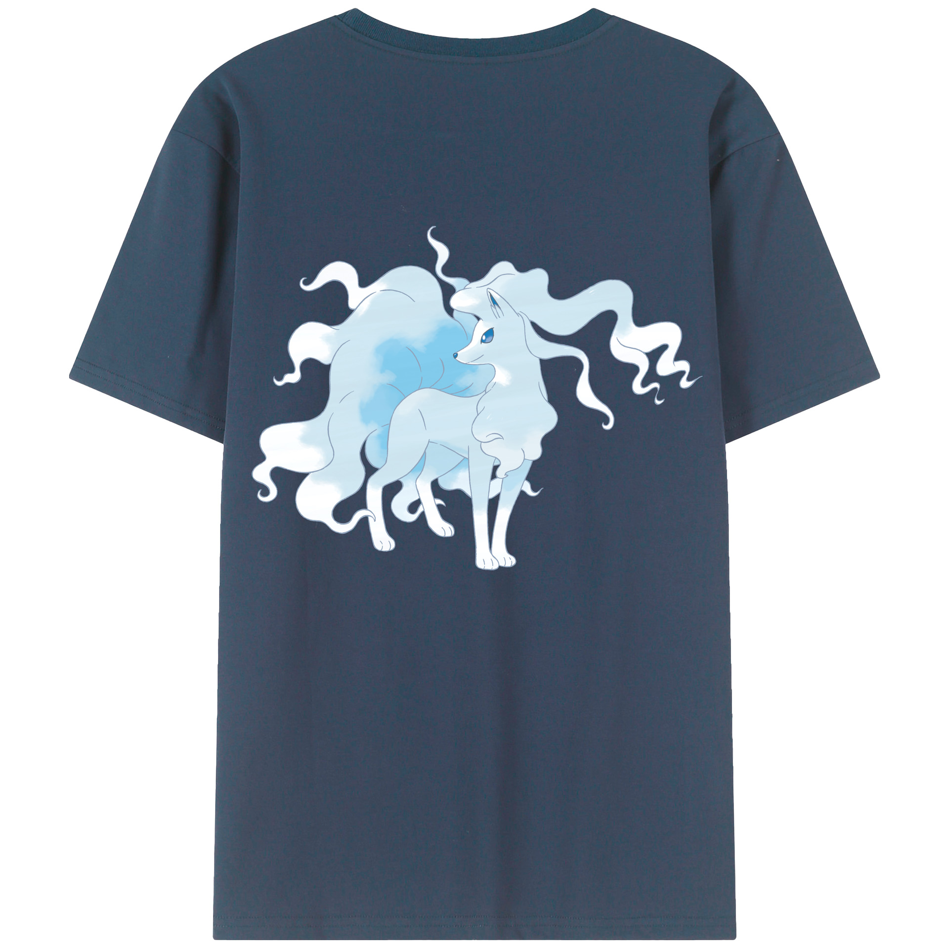 （画像用） ポケットモンスター Pokémon 綿100％ メンズ半袖Tシャツ（バックプリント） 通気性