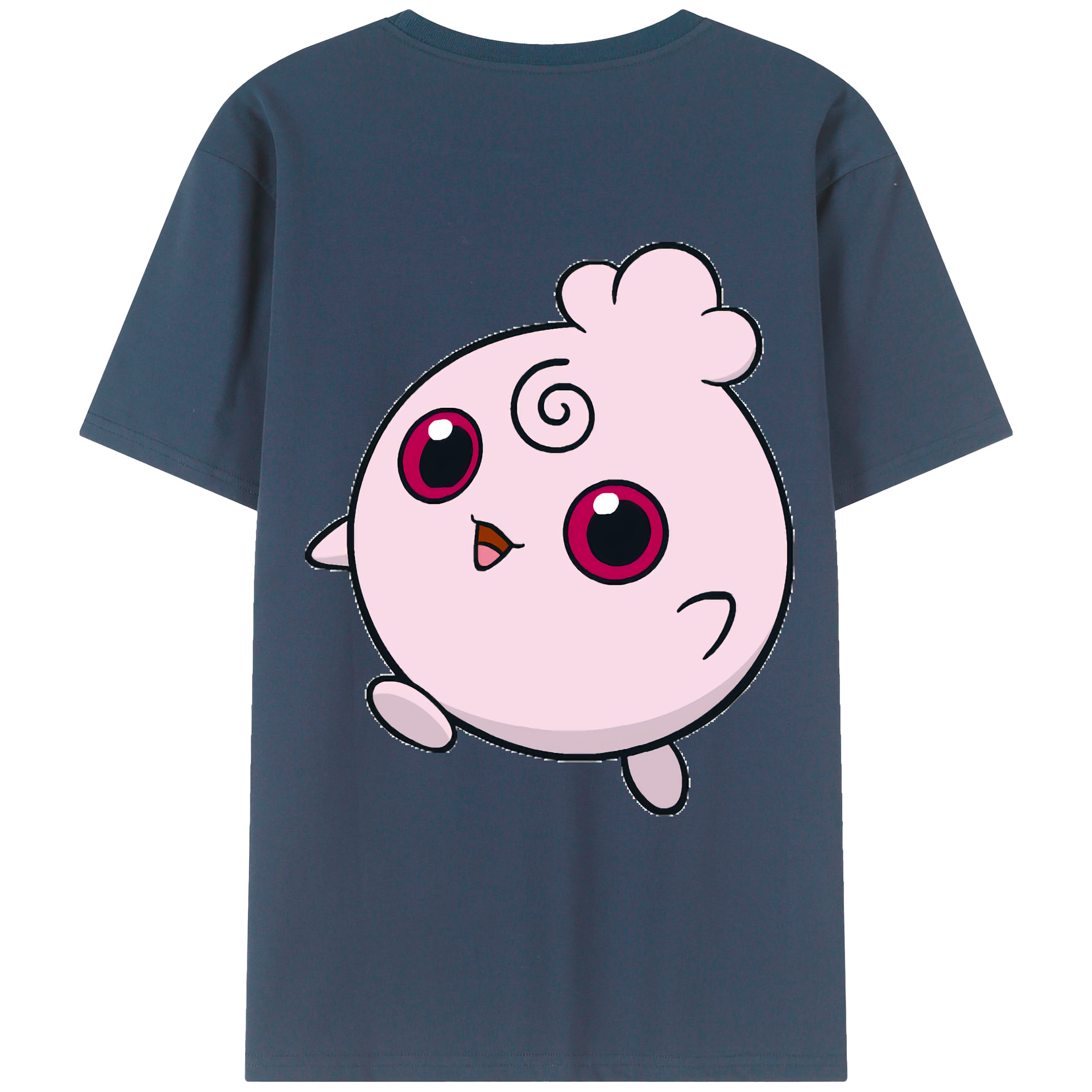 （画像用） ポケットモンスター Pokémon 綿100％ メンズ半袖Tシャツ（バックプリント） 通気性