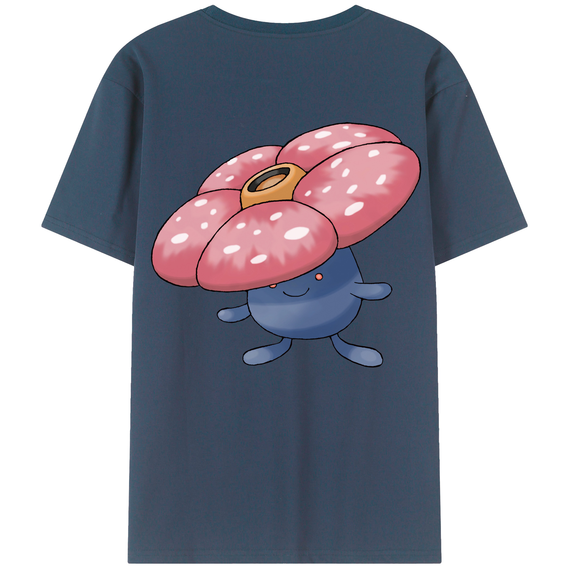 （画像用） ポケットモンスター Pokémon 綿100％ メンズ半袖Tシャツ（バックプリント） 通気性
