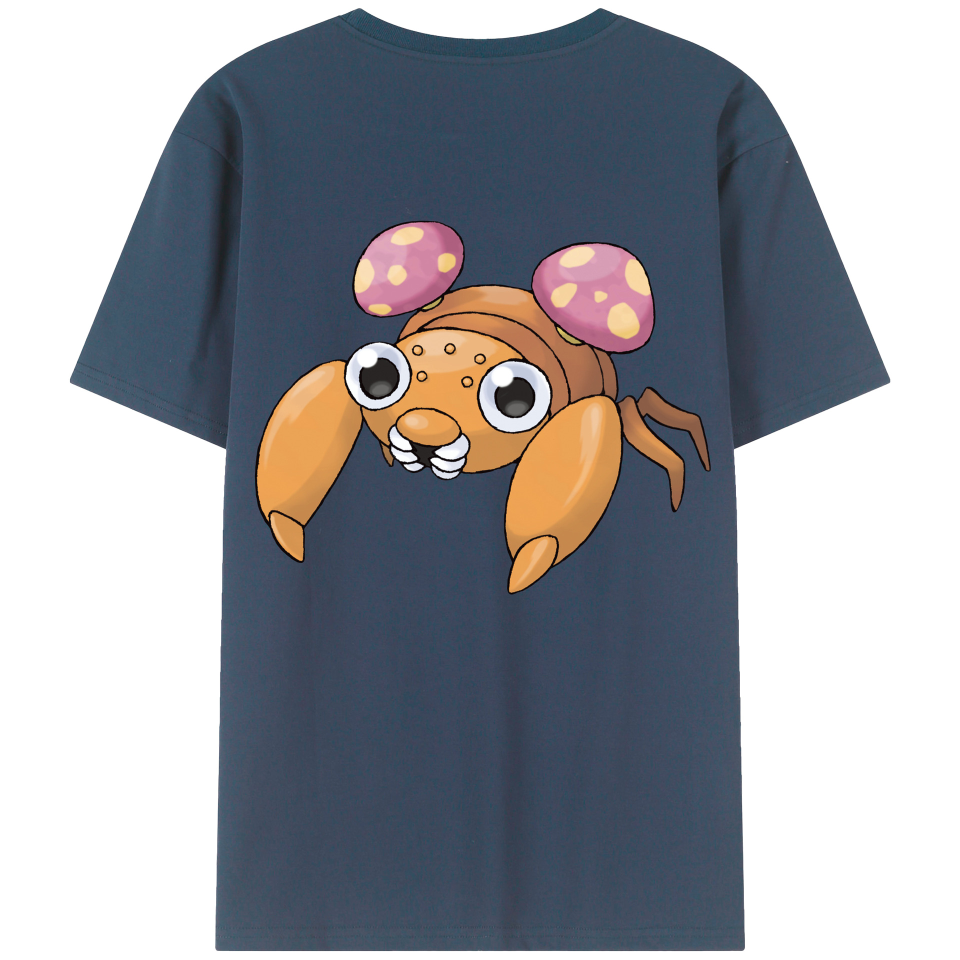 （画像用） ポケットモンスター Pokémon 綿100％ メンズ半袖Tシャツ（バックプリント） 通気性