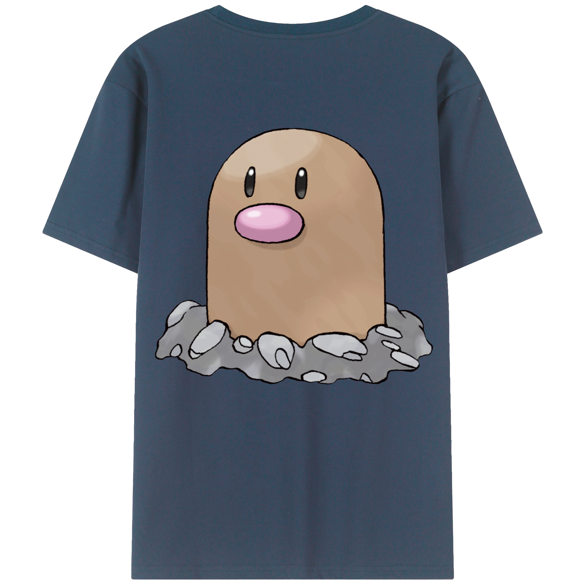 （画像用） ポケットモンスター Pokémon 綿100％ メンズ半袖Tシャツ（バックプリント） 通気性