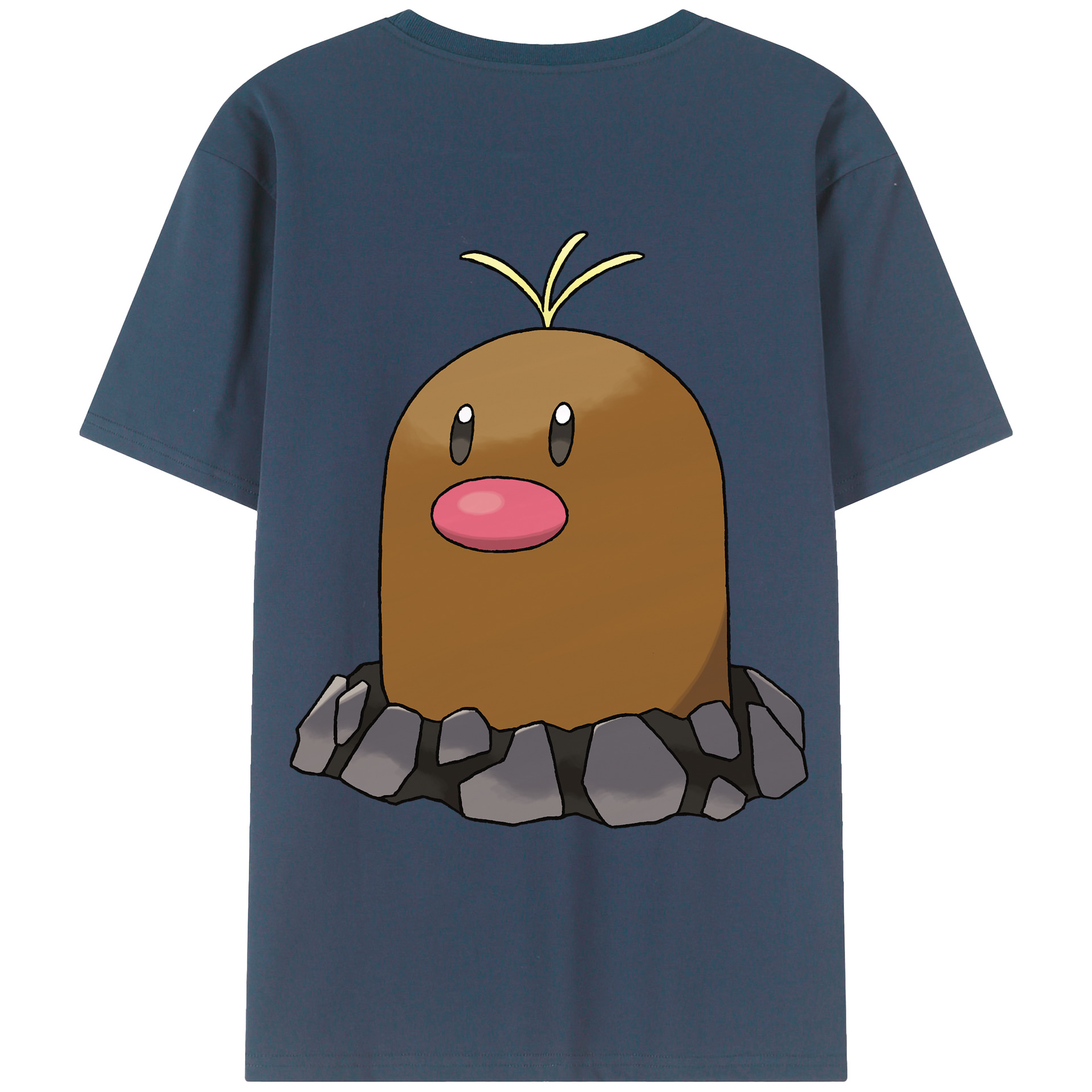 （画像用） ポケットモンスター Pokémon 綿100％ メンズ半袖Tシャツ（バックプリント） 通気性