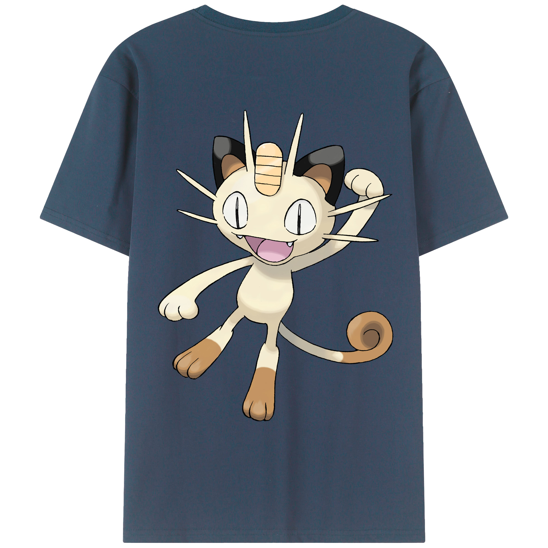 （画像用） ポケットモンスター Pokémon 綿100％ メンズ半袖Tシャツ（バックプリント） 通気性