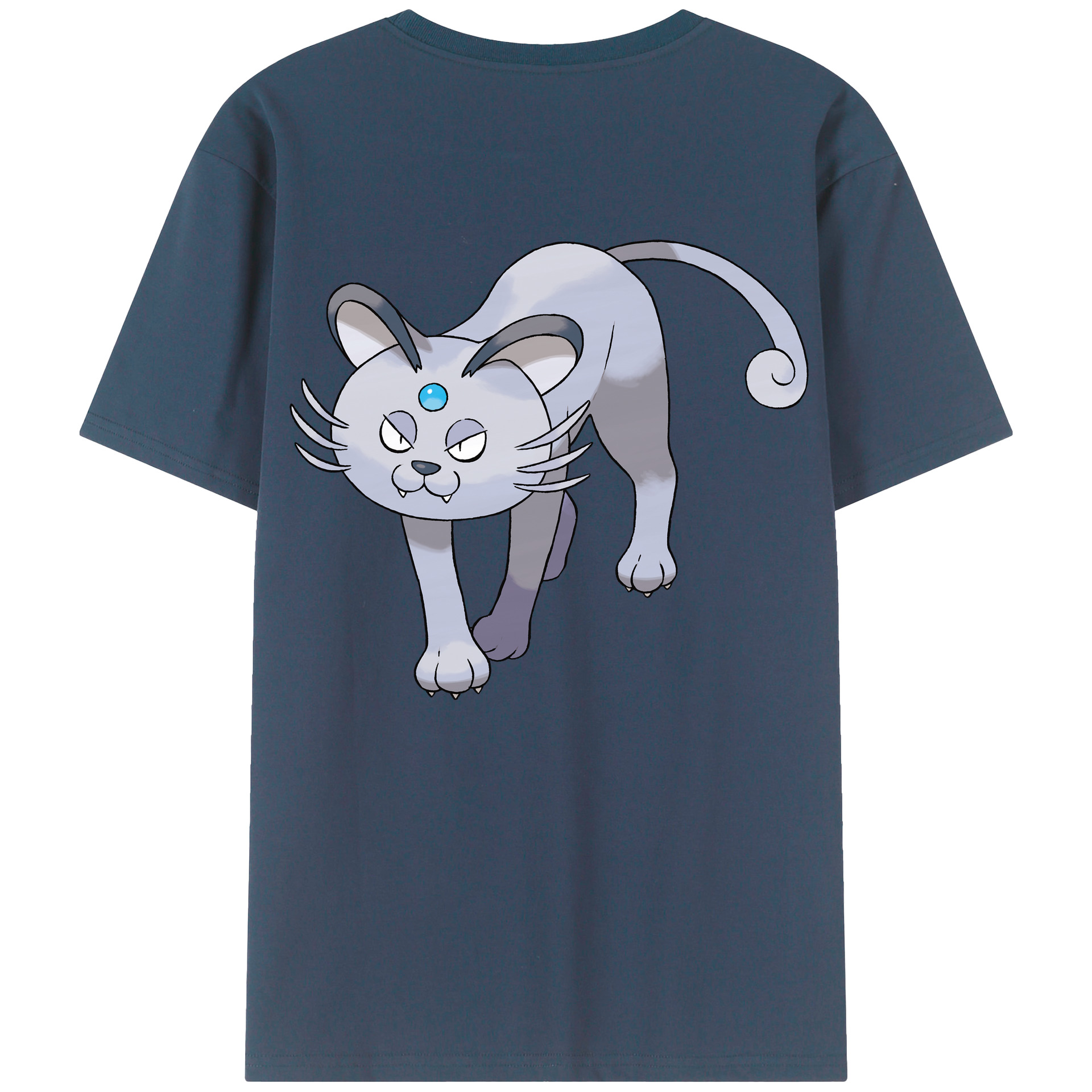 （画像用） ポケットモンスター Pokémon 綿100％ メンズ半袖Tシャツ（バックプリント） 通気性
