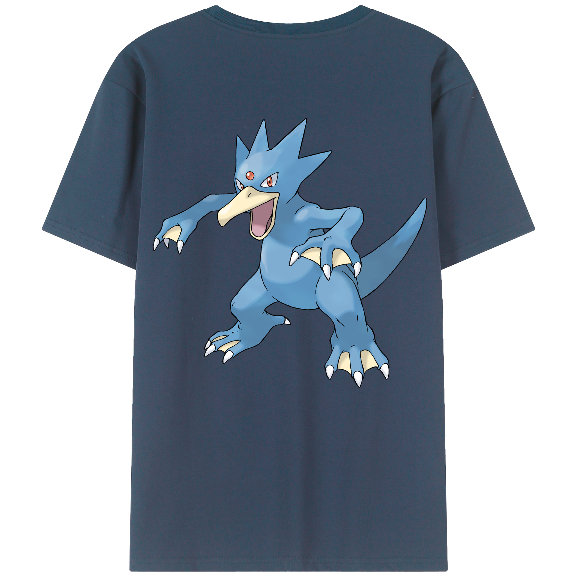 （画像用） ポケットモンスター Pokémon 綿100％ メンズ半袖Tシャツ（バックプリント） 通気性