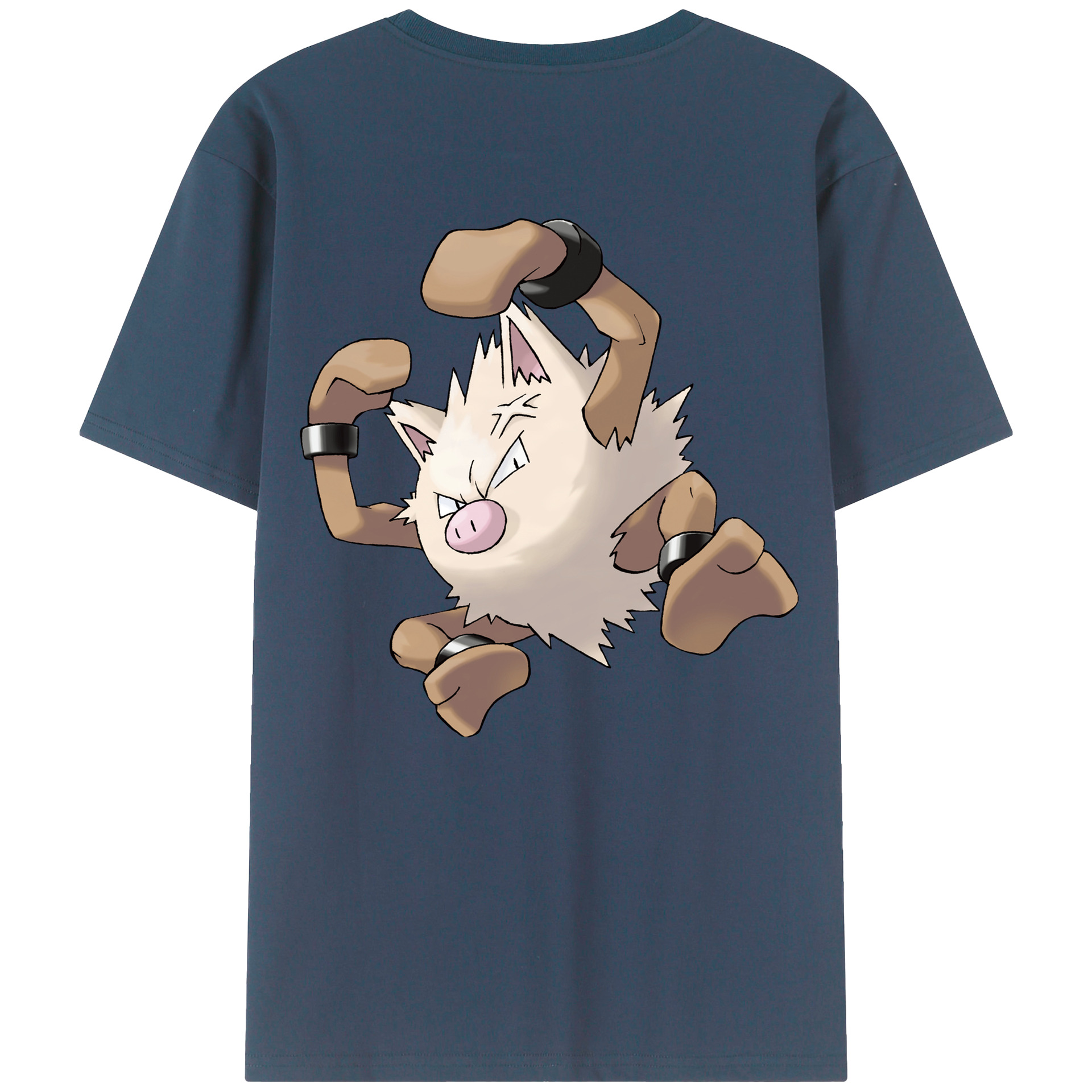 （画像用） ポケットモンスター Pokémon 綿100％ メンズ半袖Tシャツ（バックプリント） 通気性
