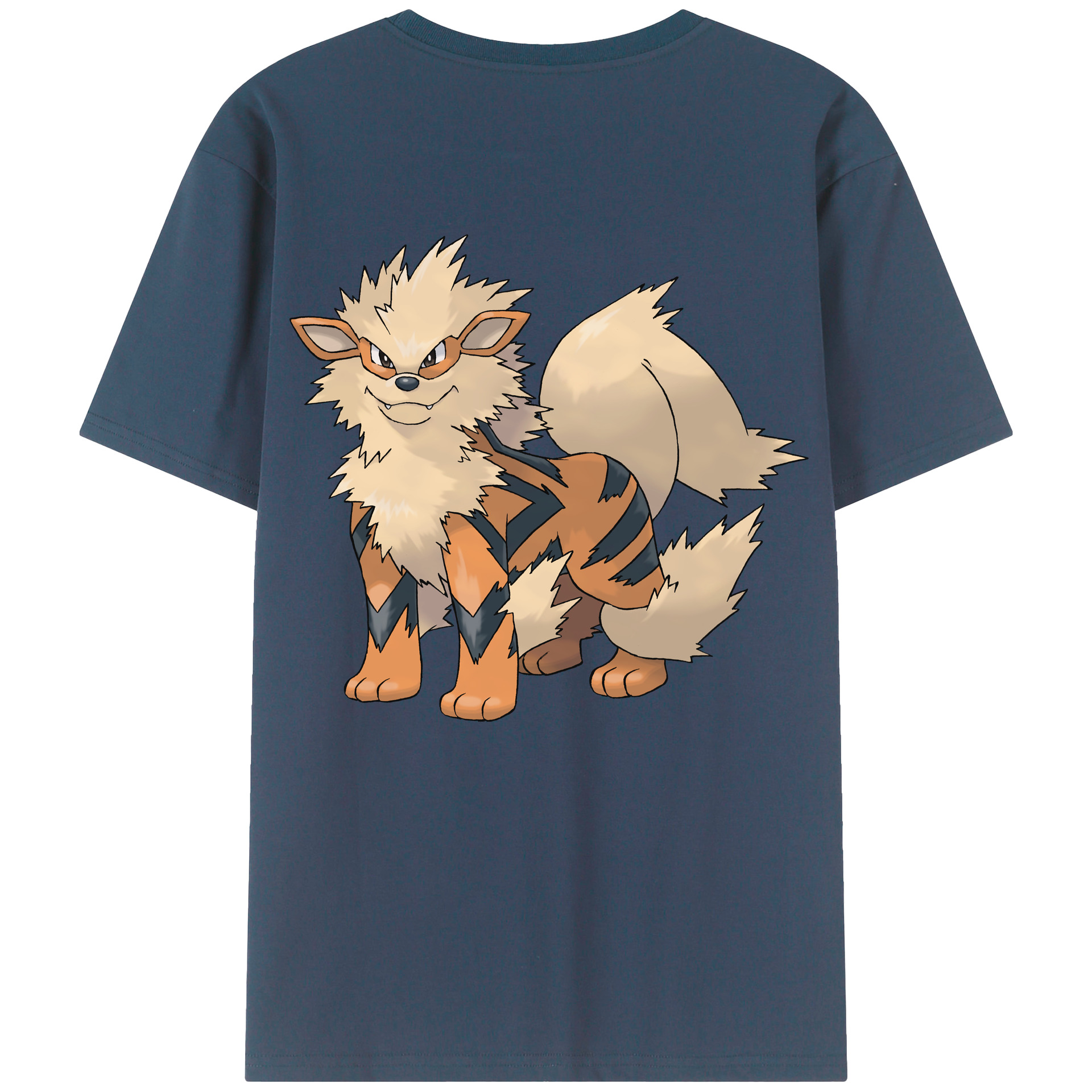 （画像用） ポケットモンスター Pokémon 綿100％ メンズ半袖Tシャツ（バックプリント） 通気性