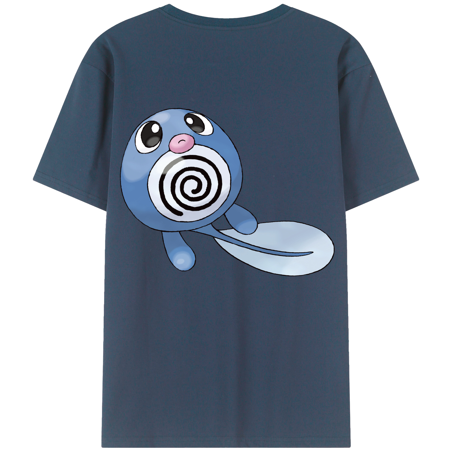 （画像用） ポケットモンスター Pokémon 綿100％ メンズ半袖Tシャツ（バックプリント） 通気性