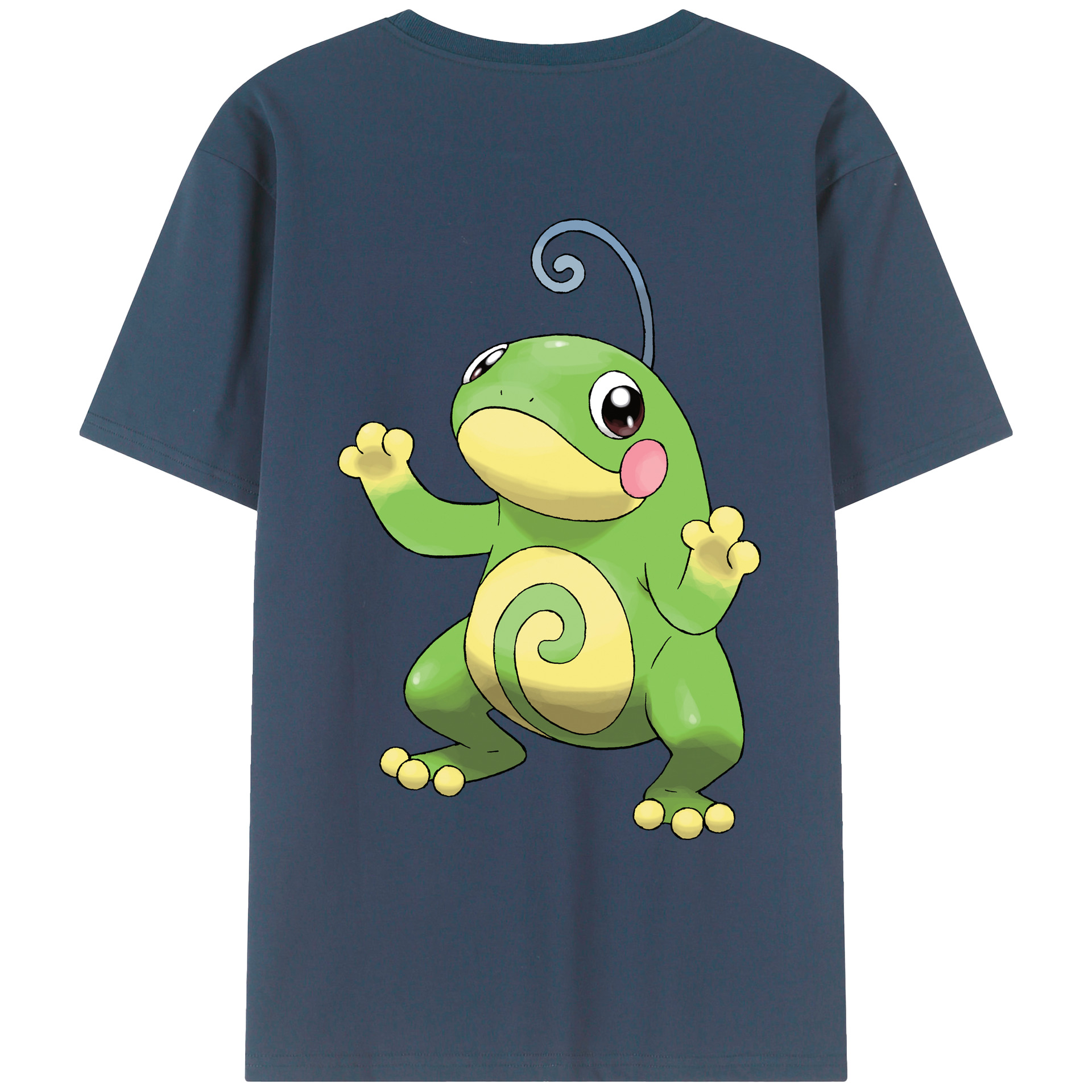 （画像用） ポケットモンスター Pokémon 綿100％ メンズ半袖Tシャツ（バックプリント） 通気性