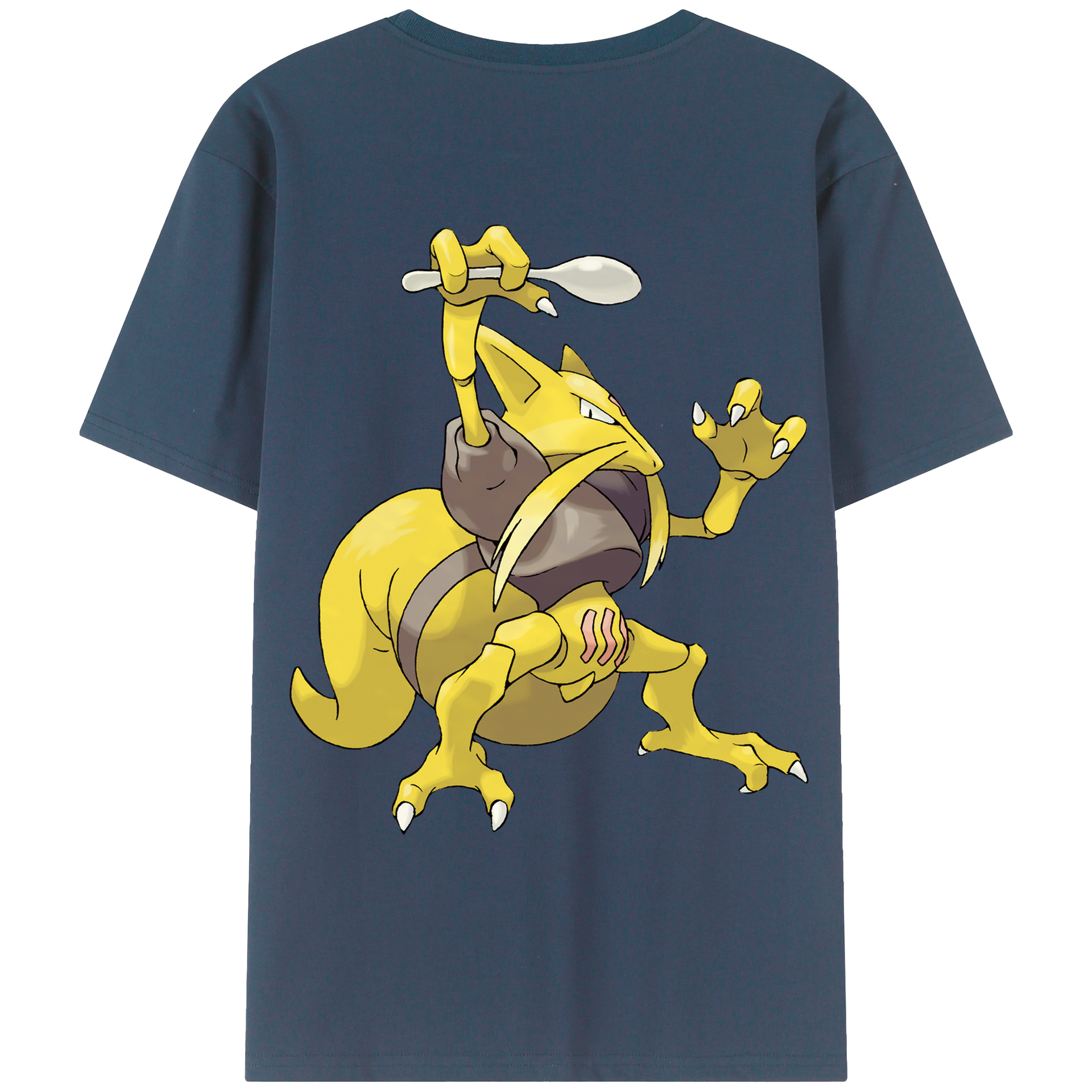 （画像用） ポケットモンスター Pokémon 綿100％ メンズ半袖Tシャツ（バックプリント） 通気性