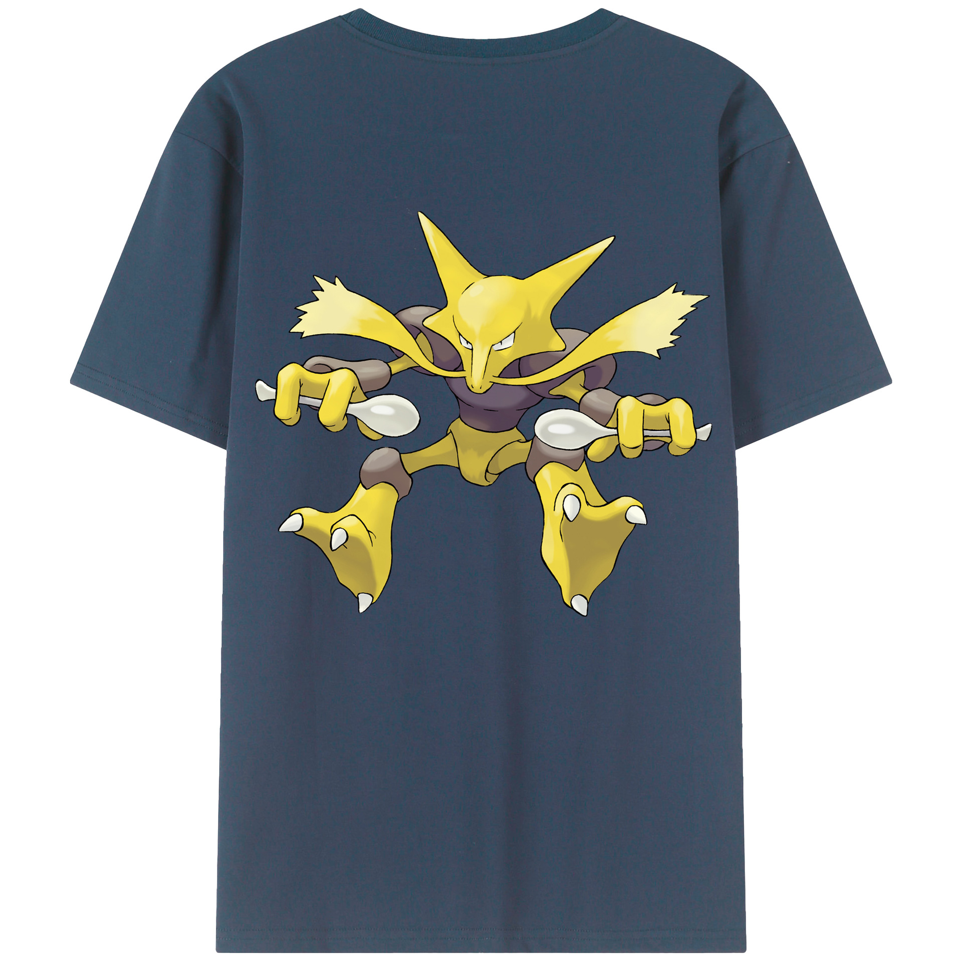 （画像用） ポケットモンスター Pokémon 綿100％ メンズ半袖Tシャツ（バックプリント） 通気性
