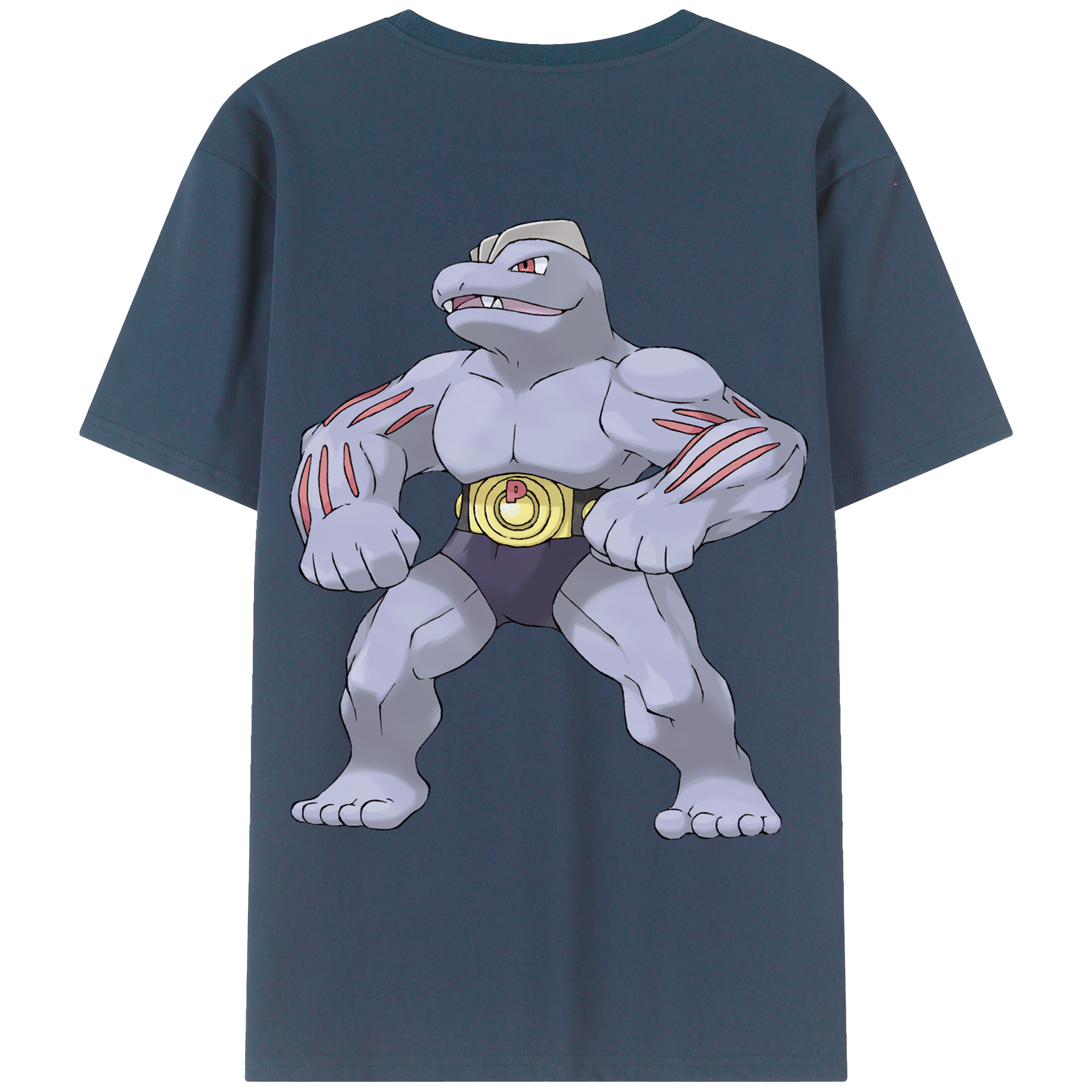 （画像用） ポケットモンスター Pokémon 綿100％ メンズ半袖Tシャツ（バックプリント） 通気性