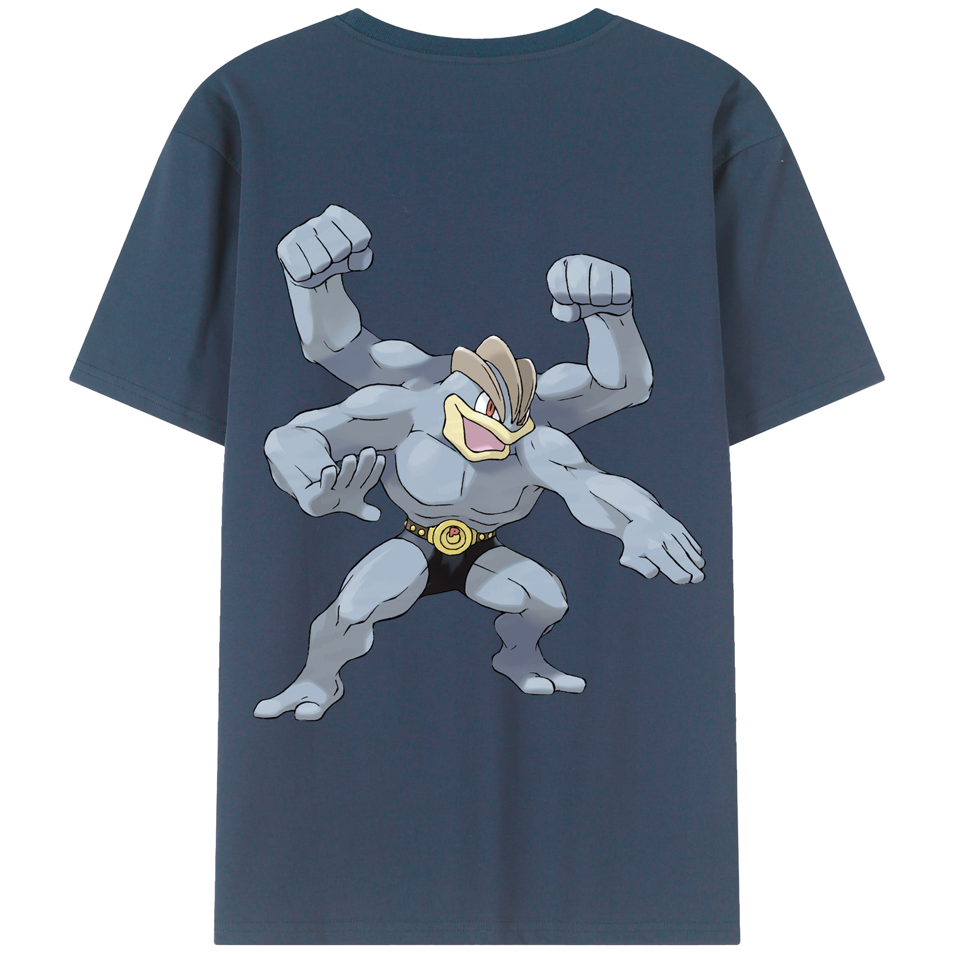 （画像用） ポケットモンスター Pokémon 綿100％ メンズ半袖Tシャツ（バックプリント） 通気性