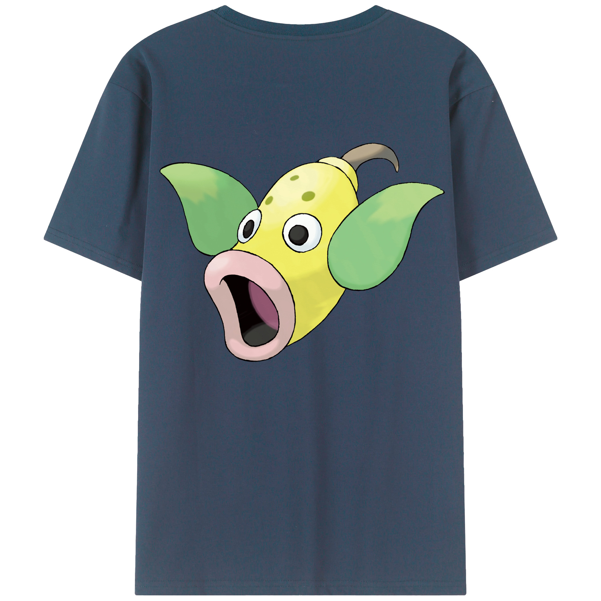 （画像用） ポケットモンスター Pokémon 綿100％ メンズ半袖Tシャツ（バックプリント） 通気性