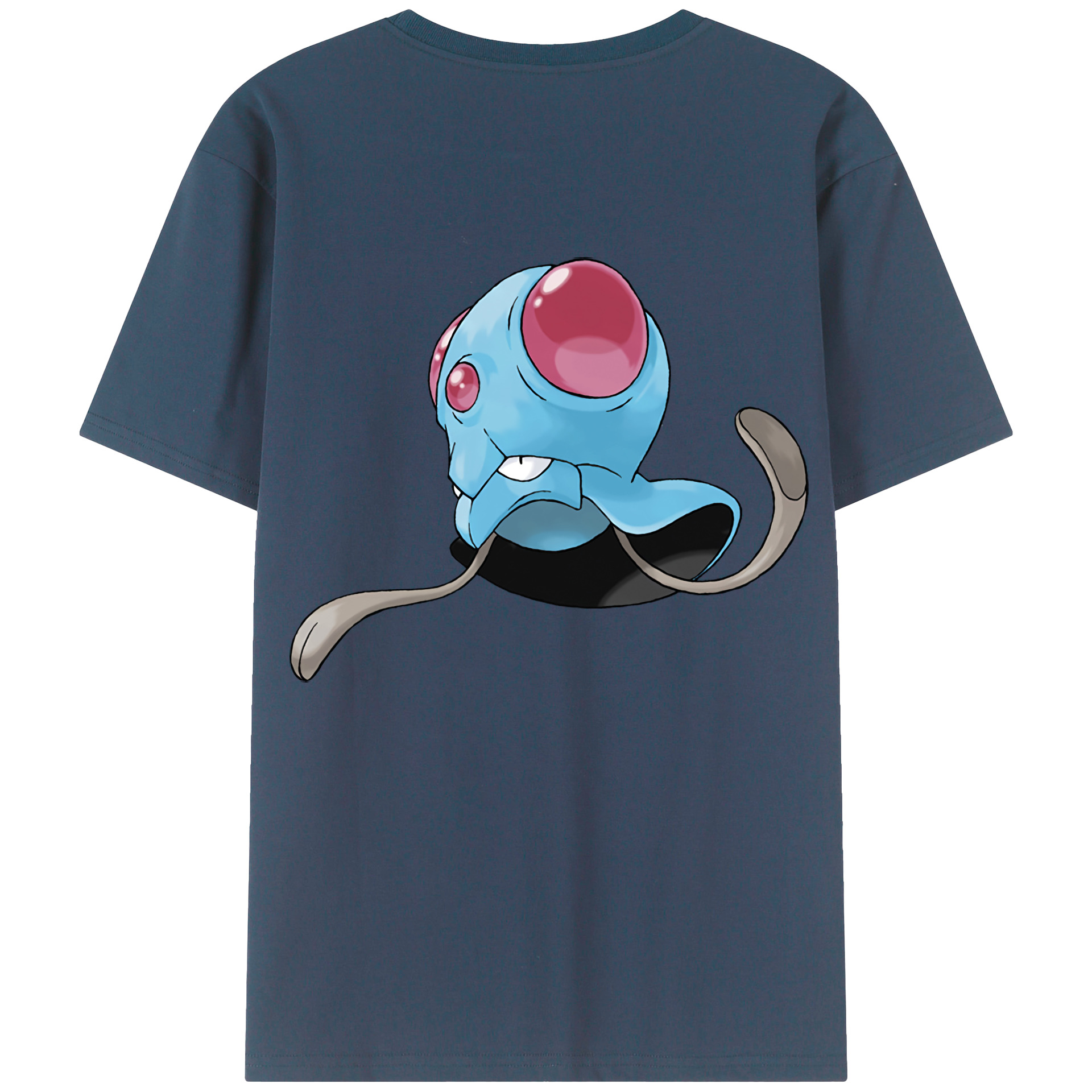 （画像用） ポケットモンスター Pokémon 綿100％ メンズ半袖Tシャツ（バックプリント） 通気性
