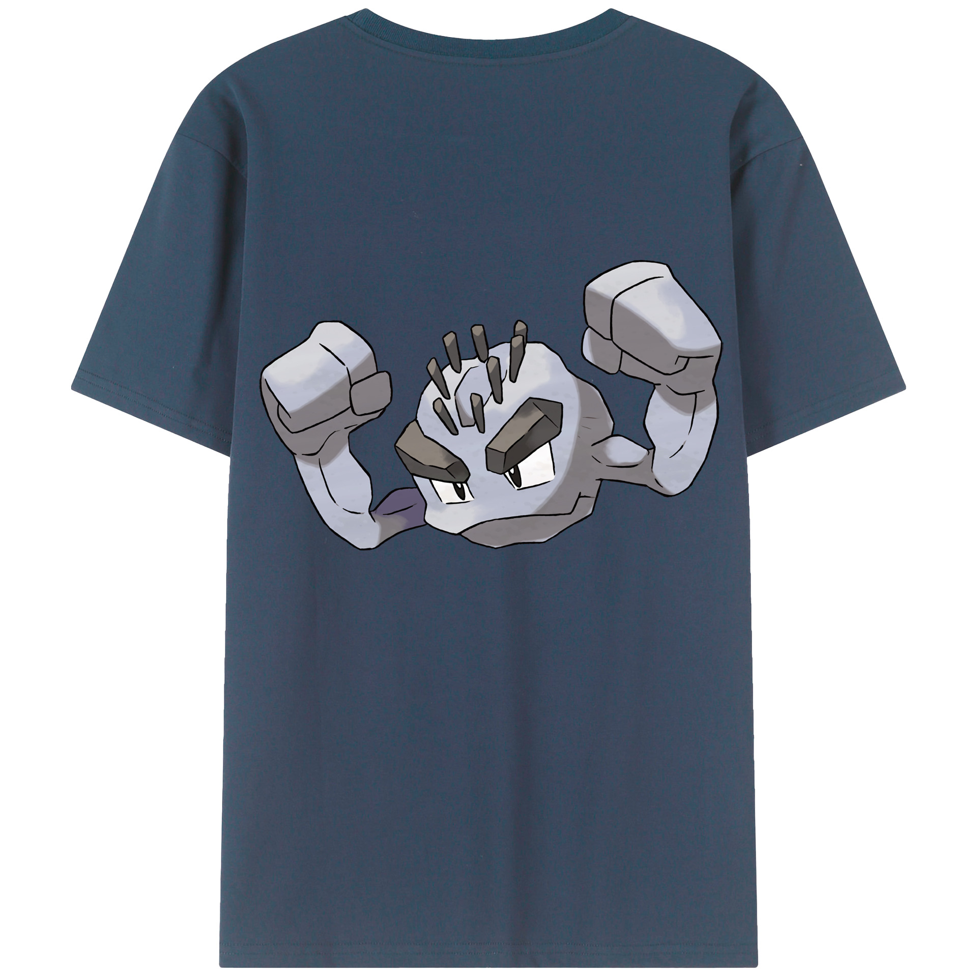 （画像用） ポケットモンスター Pokémon 綿100％ メンズ半袖Tシャツ（バックプリント） 通気性