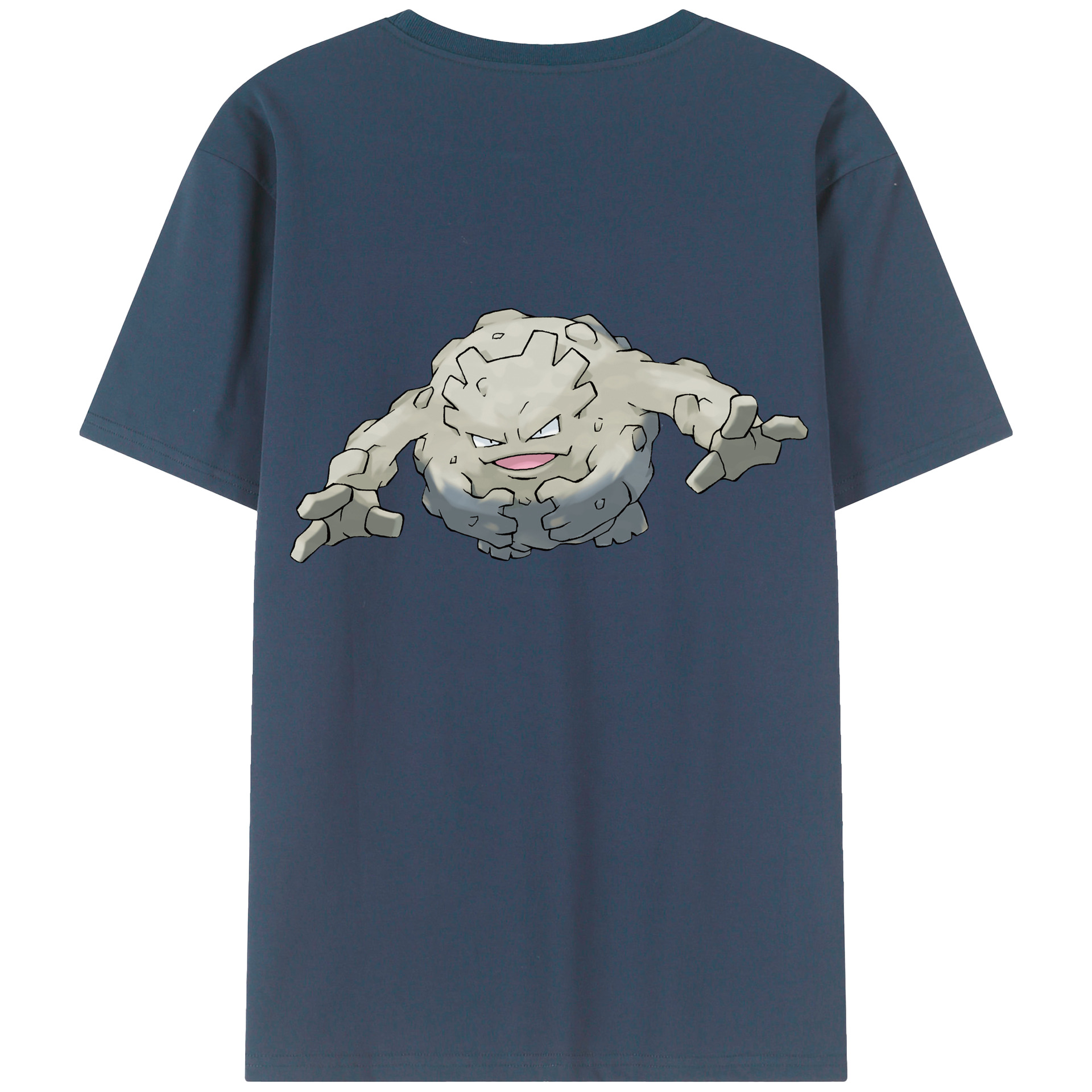 （画像用） ポケットモンスター Pokémon 綿100％ メンズ半袖Tシャツ（バックプリント） 通気性