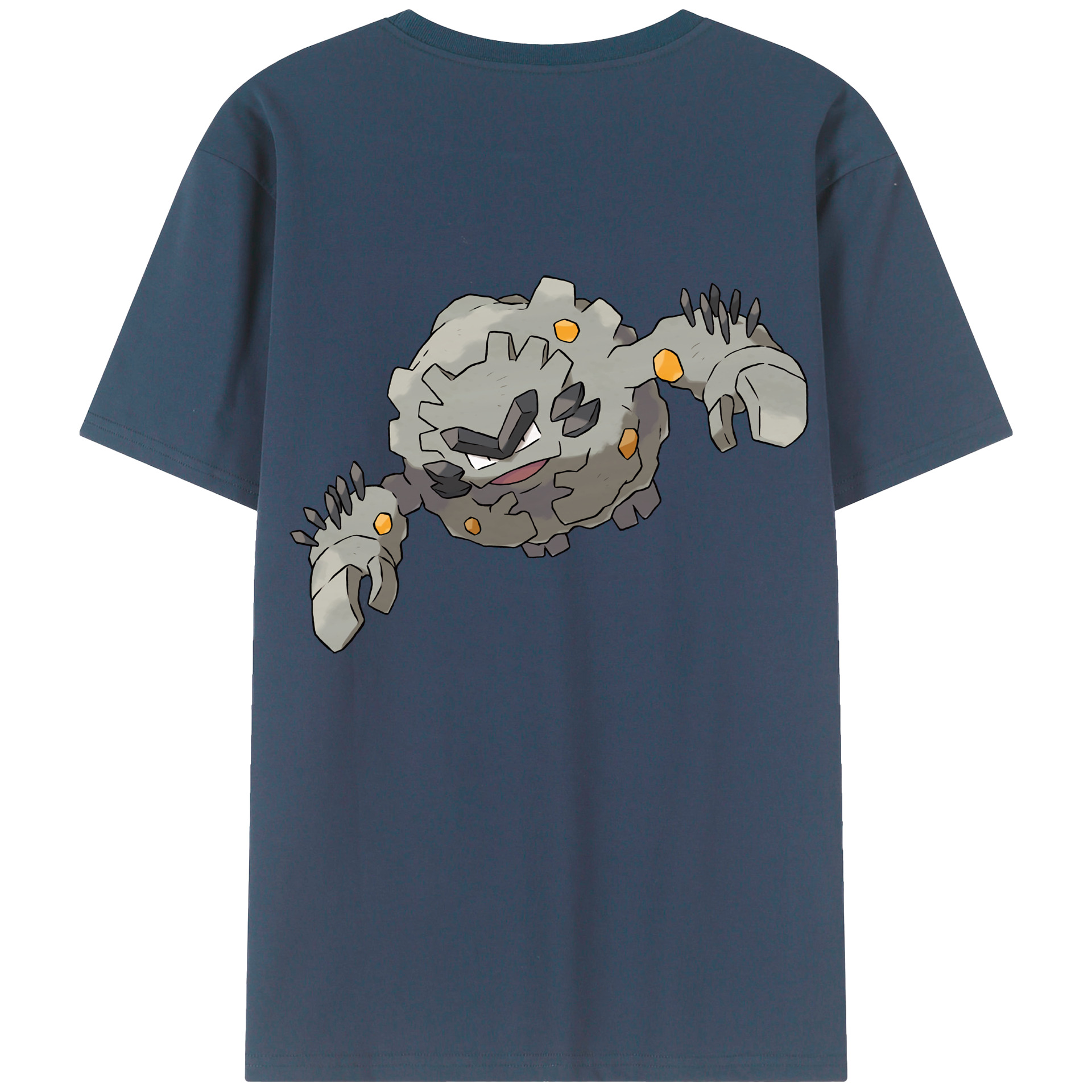 （画像用） ポケットモンスター Pokémon 綿100％ メンズ半袖Tシャツ（バックプリント） 通気性