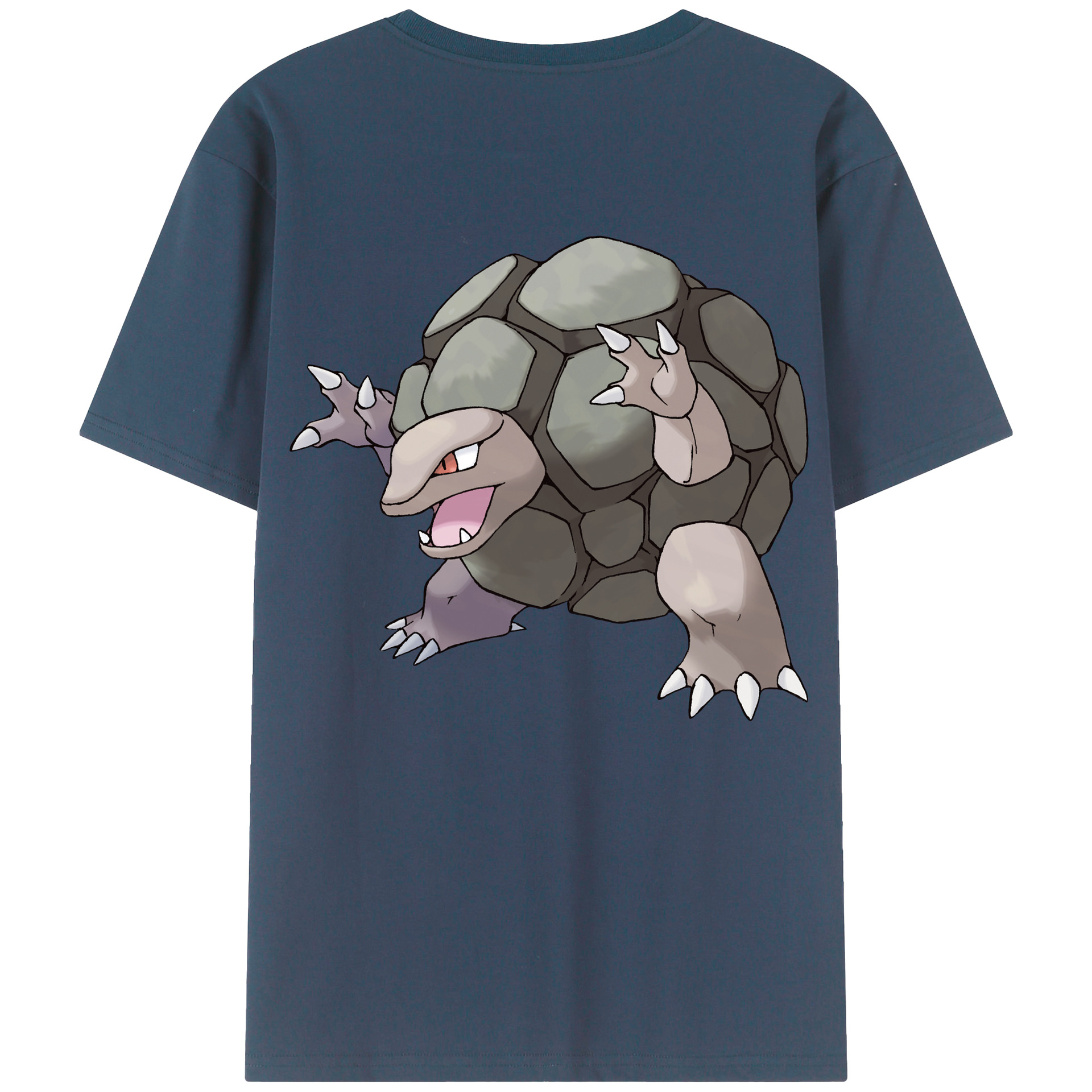 （画像用） ポケットモンスター Pokémon 綿100％ メンズ半袖Tシャツ（バックプリント） 通気性