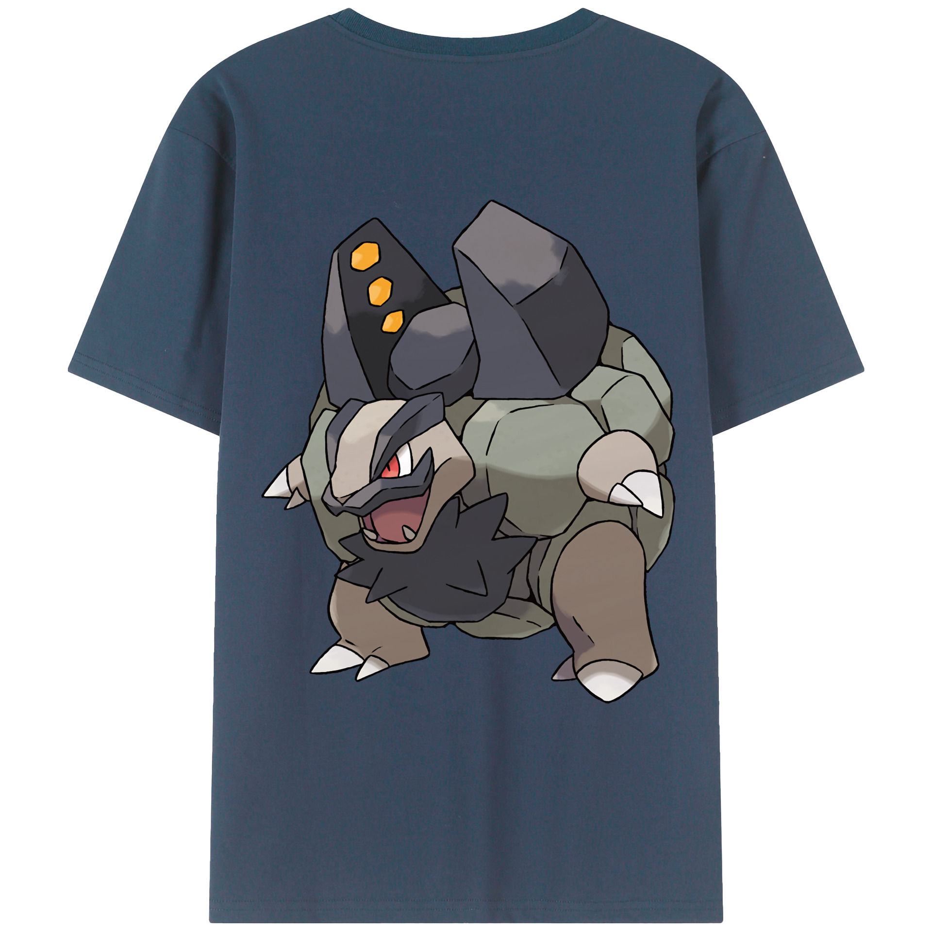 （画像用） ポケットモンスター Pokémon 綿100％ メンズ半袖Tシャツ（バックプリント） 通気性