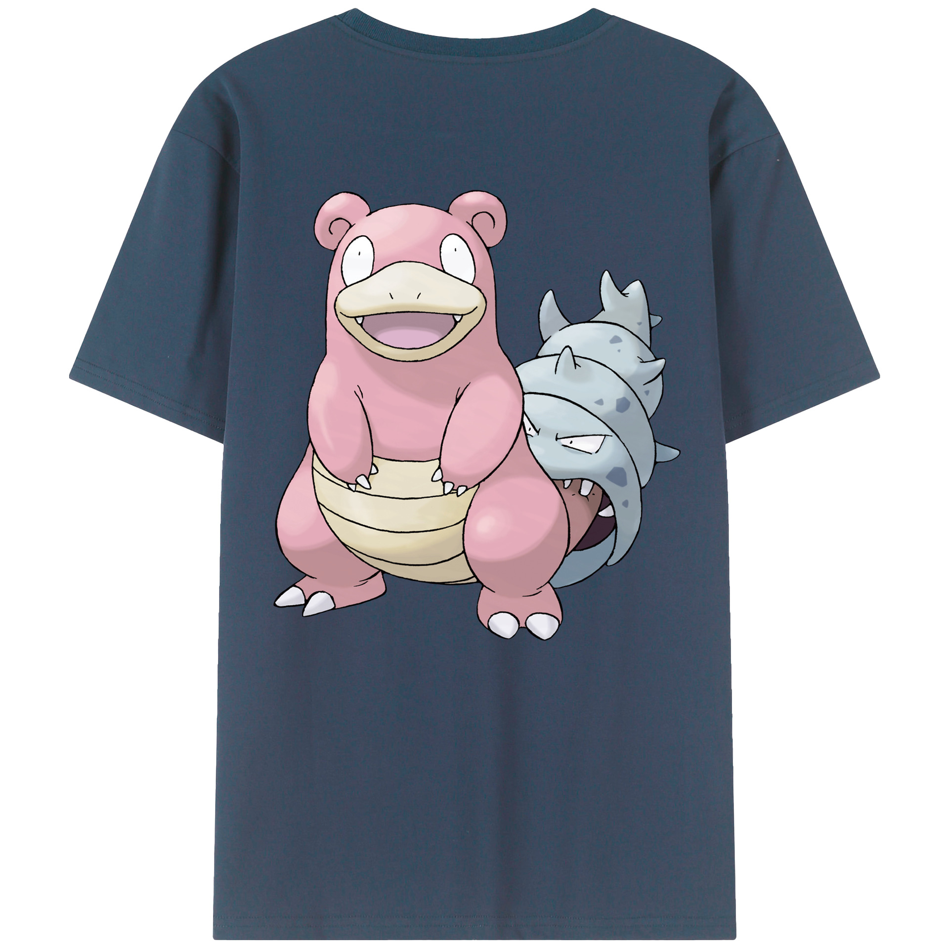 （画像用） ポケットモンスター Pokémon 綿100％ メンズ半袖Tシャツ（バックプリント） 通気性