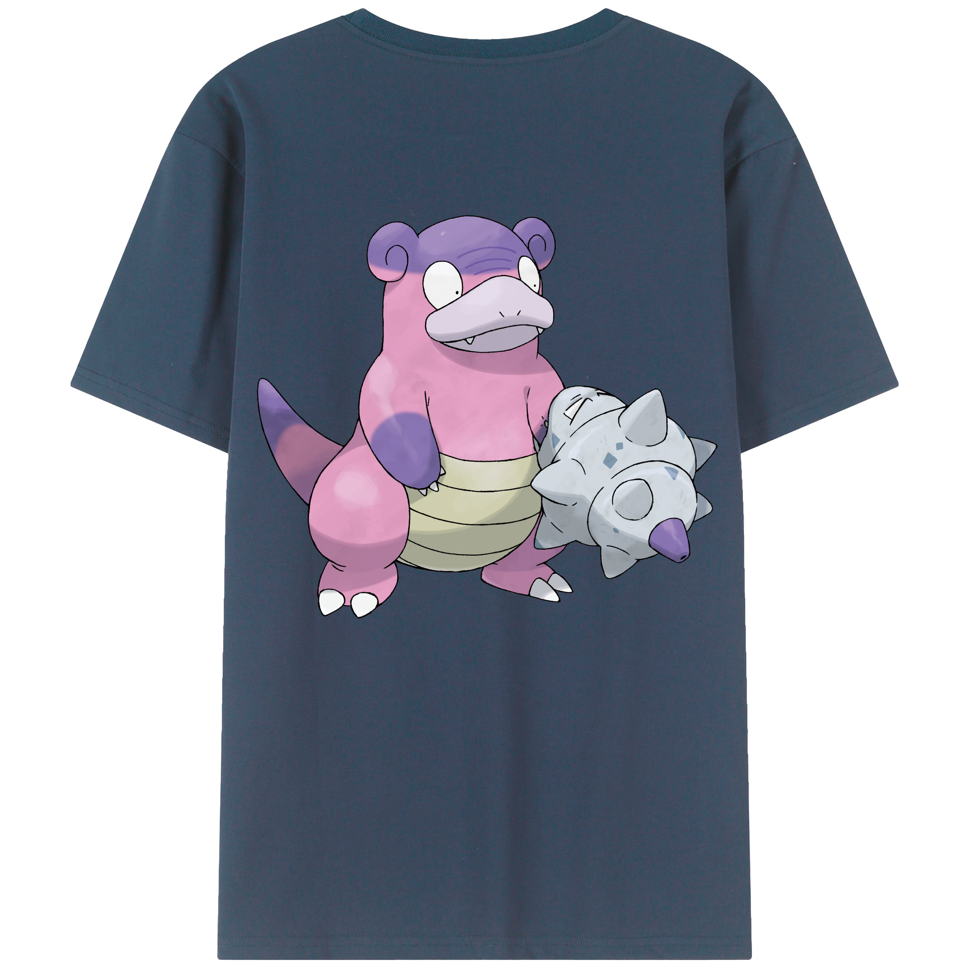 （画像用） ポケットモンスター Pokémon 綿100％ メンズ半袖Tシャツ（バックプリント） 通気性