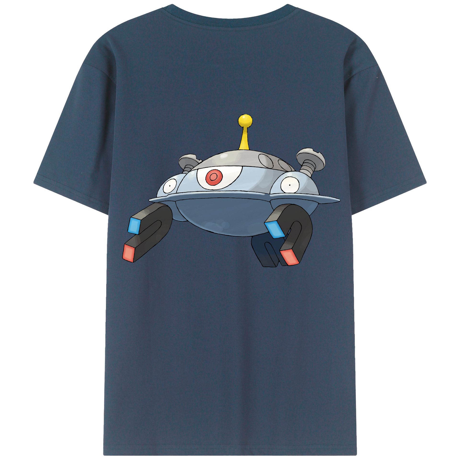 （画像用） ポケットモンスター Pokémon 綿100％ メンズ半袖Tシャツ（バックプリント） 通気性