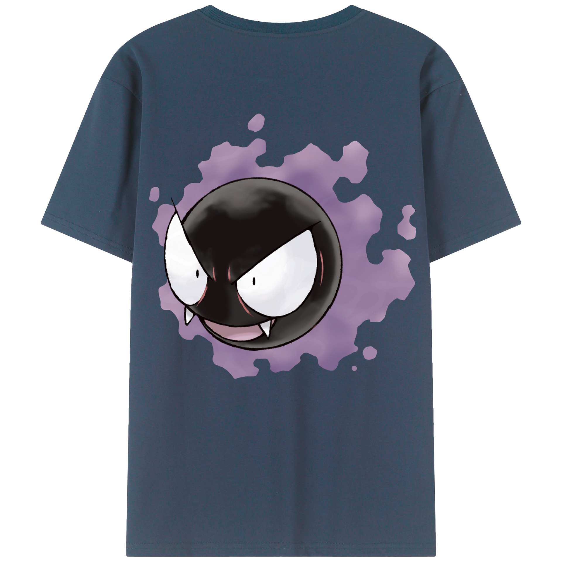 （画像用） ポケットモンスター Pokémon 綿100％ メンズ半袖Tシャツ（バックプリント） 通気性