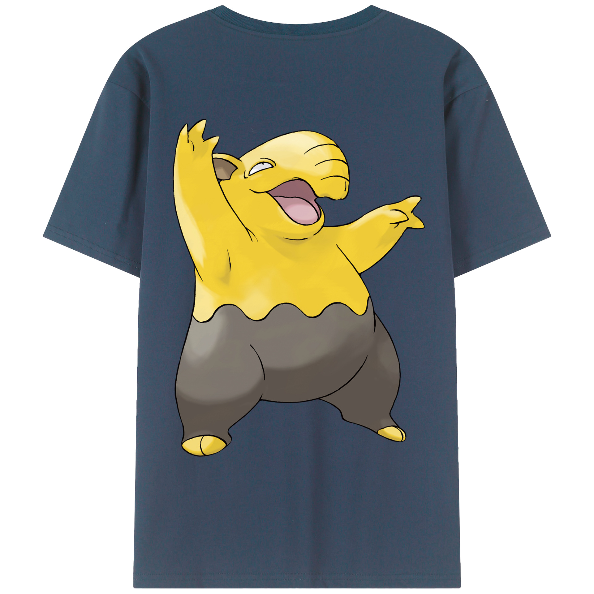 （画像用） ポケットモンスター Pokémon 綿100％ メンズ半袖Tシャツ（バックプリント） 通気性