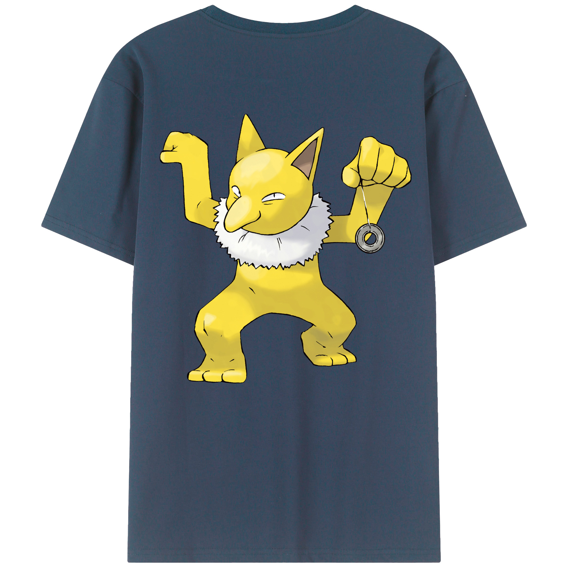 （画像用） ポケットモンスター Pokémon 綿100％ メンズ半袖Tシャツ（バックプリント） 通気性