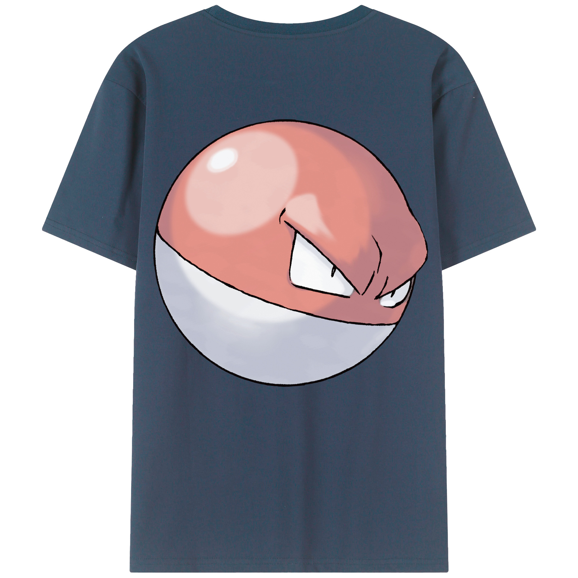 （画像用） ポケットモンスター Pokémon 綿100％ メンズ半袖Tシャツ（バックプリント） 通気性