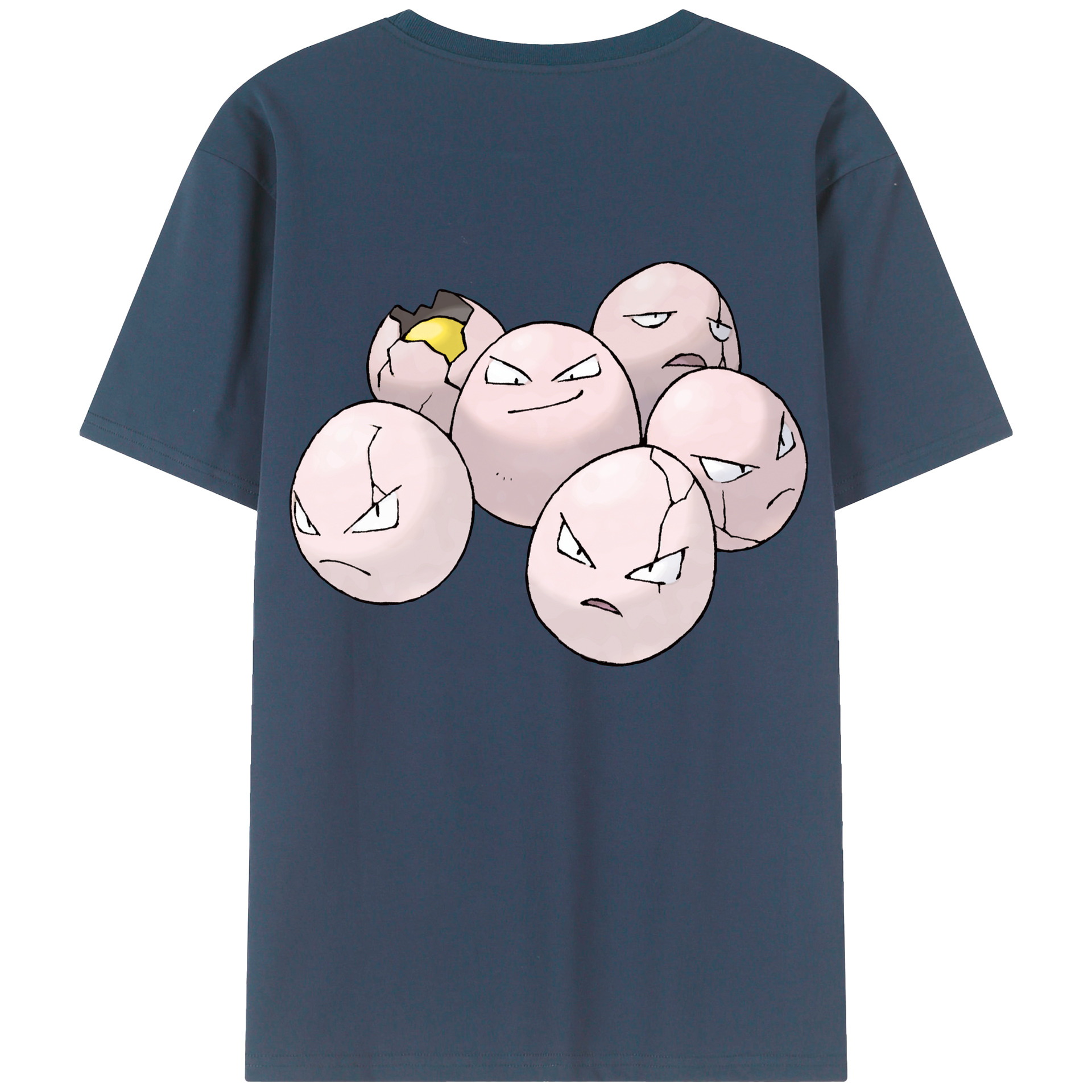 （画像用） ポケットモンスター Pokémon 綿100％ メンズ半袖Tシャツ（バックプリント） 通気性