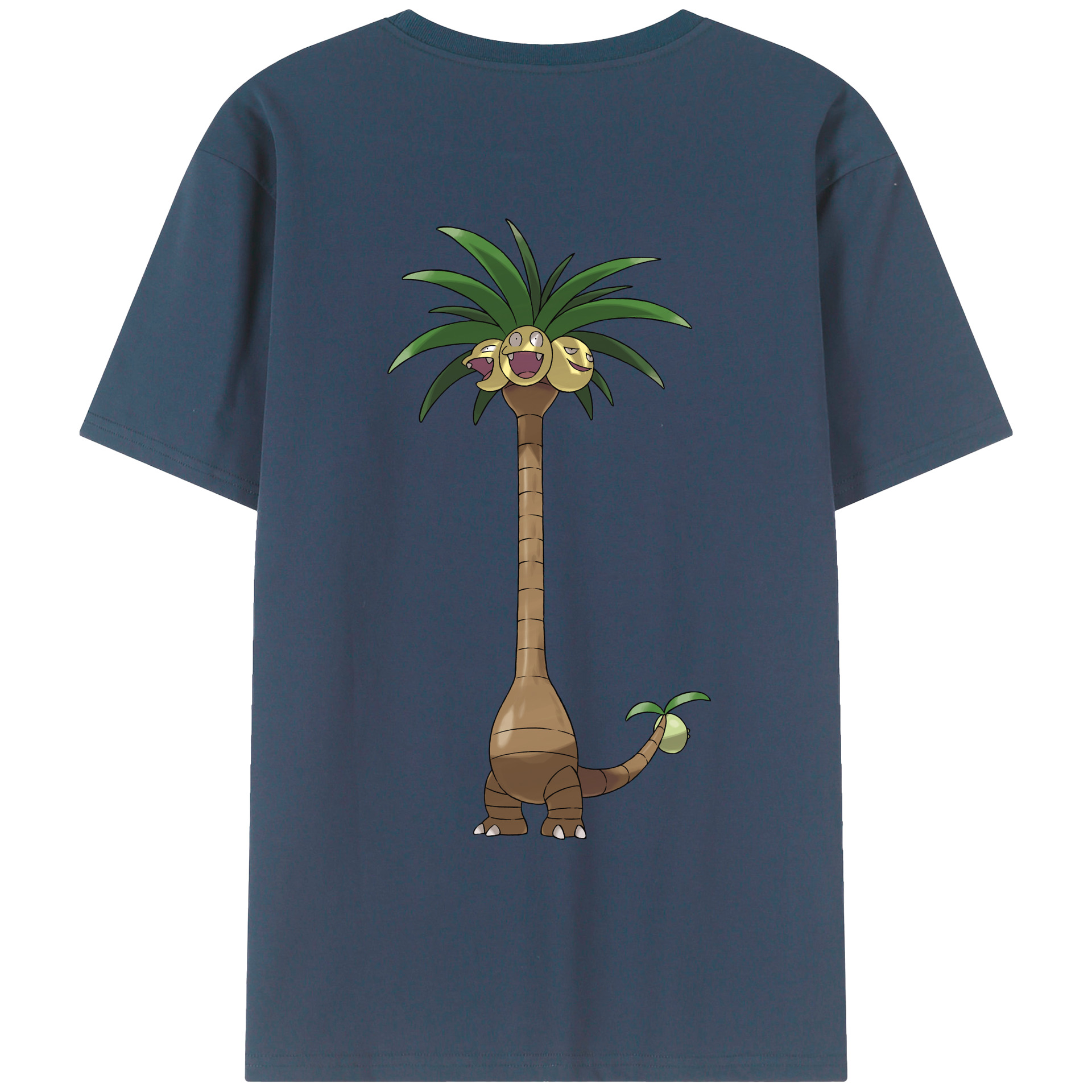 （画像用） ポケットモンスター Pokémon 綿100％ メンズ半袖Tシャツ（バックプリント） 通気性