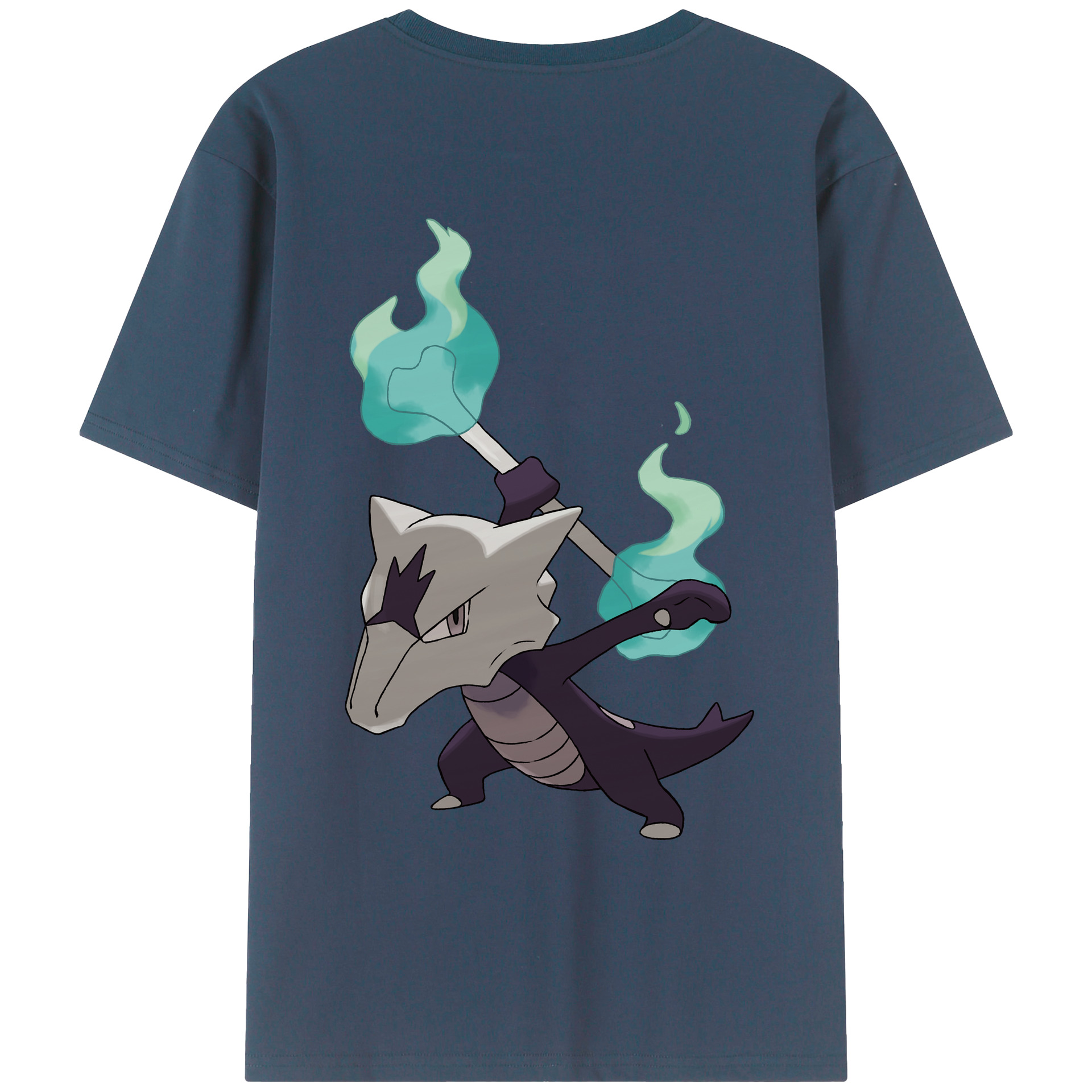 （画像用） ポケットモンスター Pokémon 綿100％ メンズ半袖Tシャツ（バックプリント） 通気性