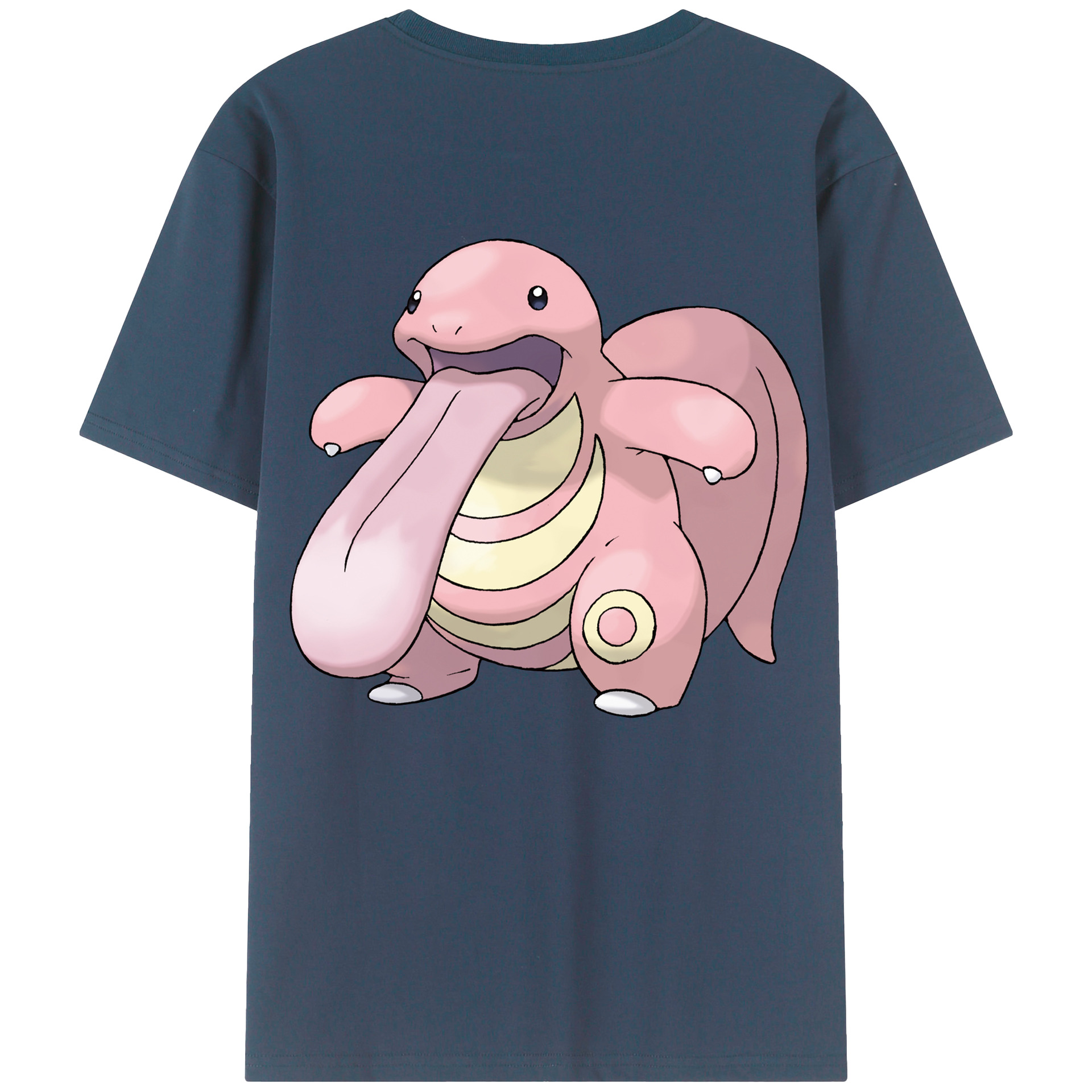 （画像用） ポケットモンスター Pokémon 綿100％ メンズ半袖Tシャツ（バックプリント） 通気性