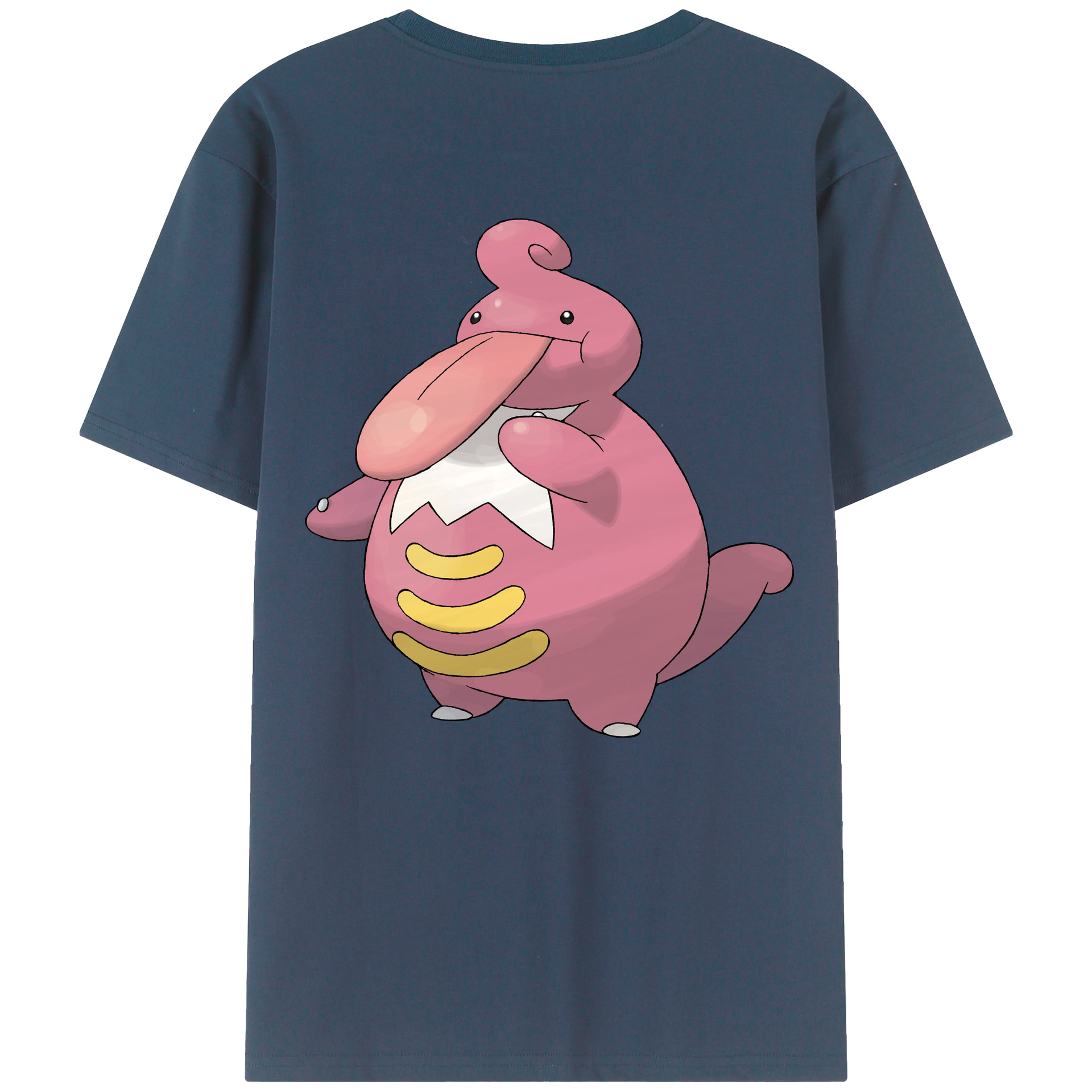 （画像用） ポケットモンスター Pokémon 綿100％ メンズ半袖Tシャツ（バックプリント） 通気性