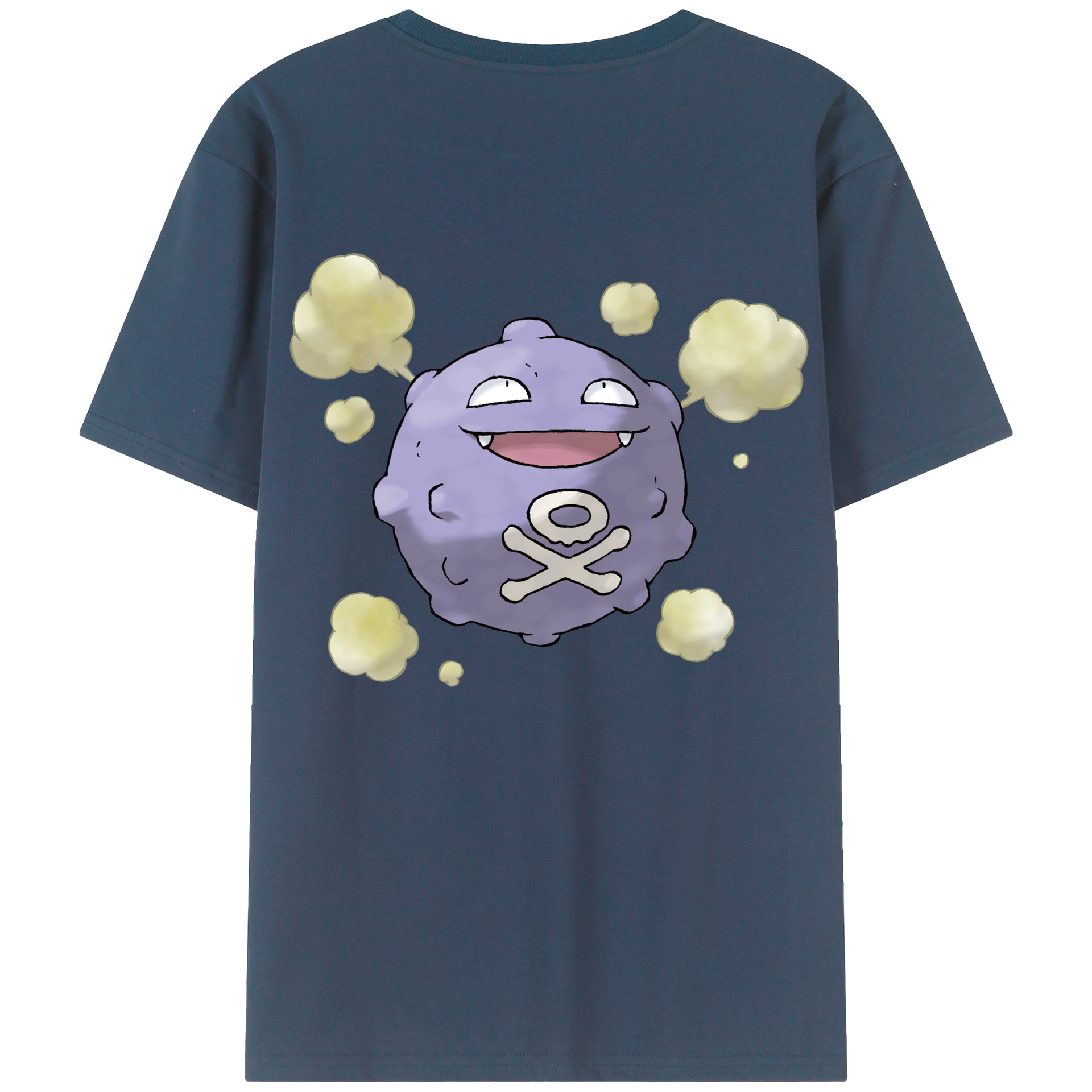 （画像用） ポケットモンスター Pokémon 綿100％ メンズ半袖Tシャツ（バックプリント） 通気性