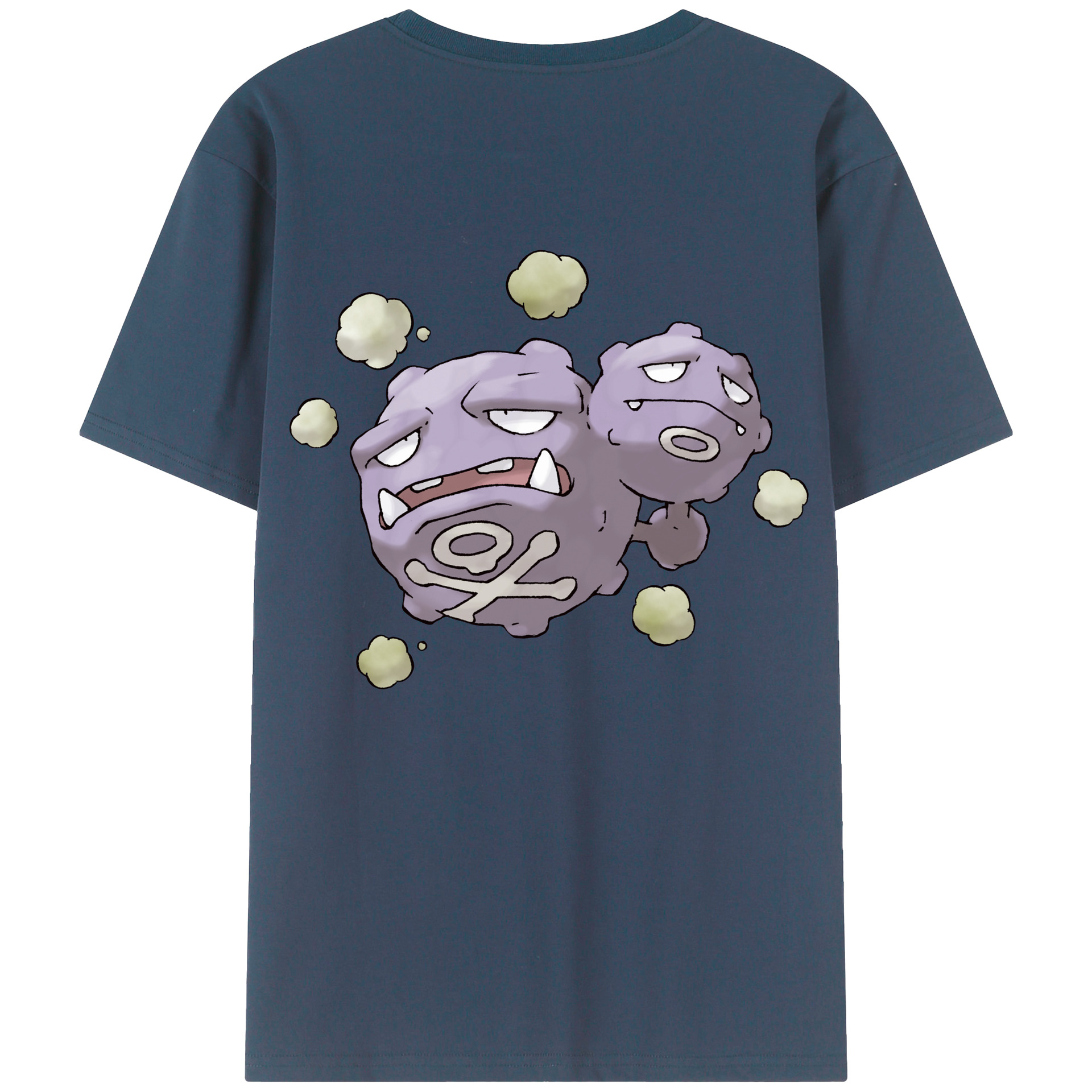 （画像用） ポケットモンスター Pokémon 綿100％ メンズ半袖Tシャツ（バックプリント） 通気性