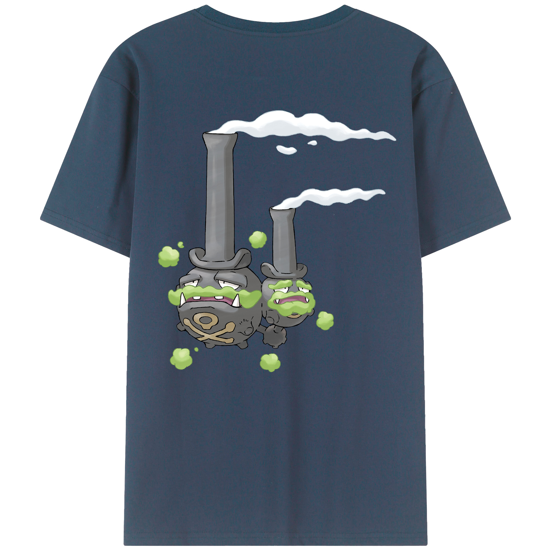 （画像用） ポケットモンスター Pokémon 綿100％ メンズ半袖Tシャツ（バックプリント） 通気性